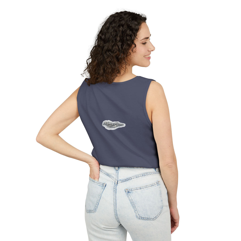 Christian Tank Top — "Graced to Be Holy" Dove Graphic Christian Tank