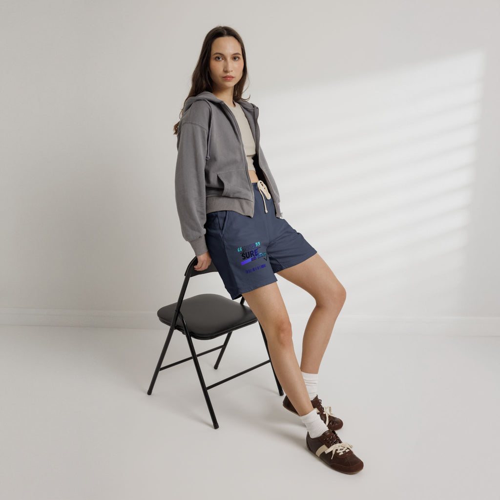 Christian Sweat Shorts — "Bruised Sure" Graphic Fleece Lounge Shorts