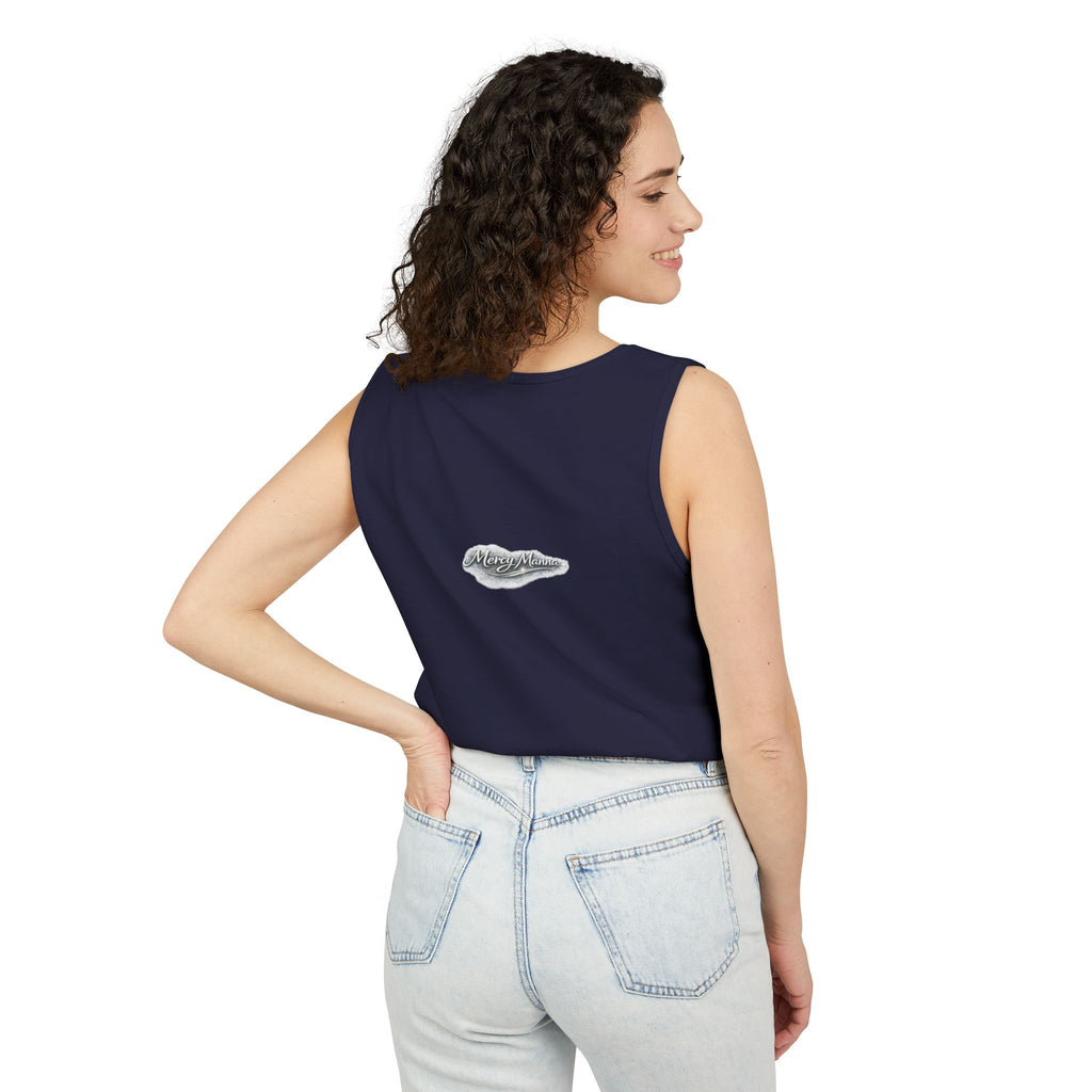 Christian Tank Top — "Graced to Be Holy" Dove Graphic Christian Tank
