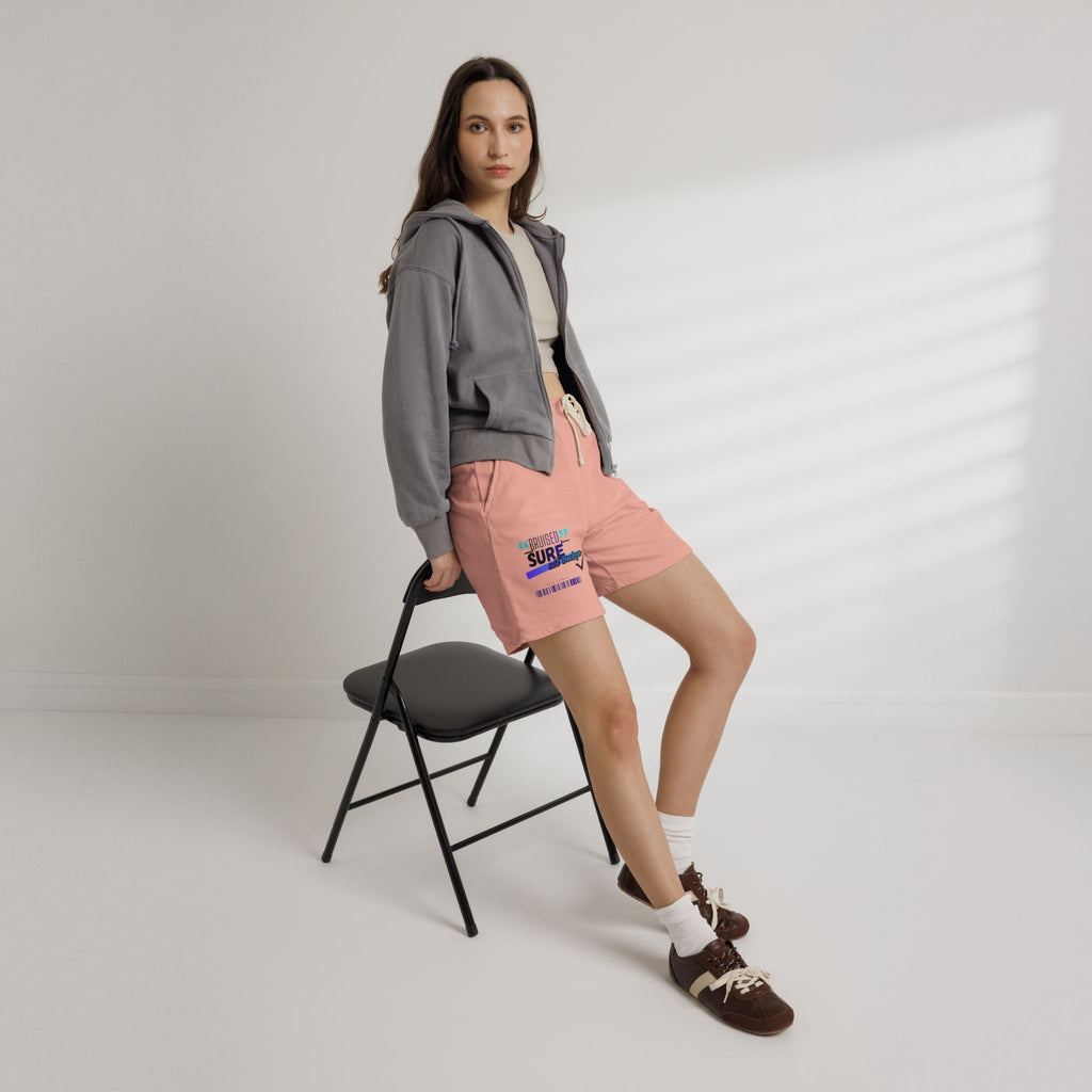 Christian Sweat Shorts — "Bruised Sure" Graphic Fleece Lounge Shorts