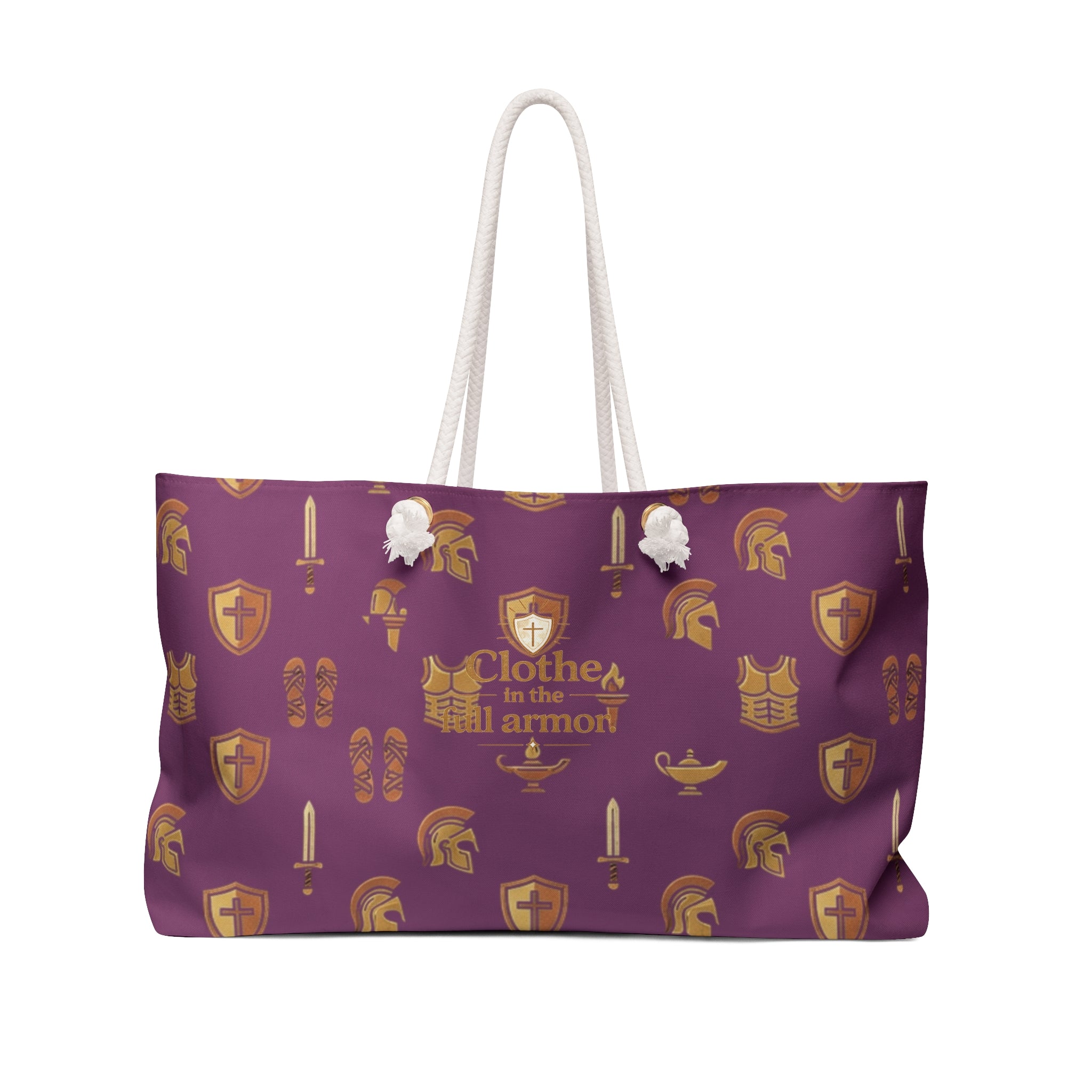 Ephesians 6:11 Weekender Bag — "Clothe in Full Armor" Christian Travel Tote