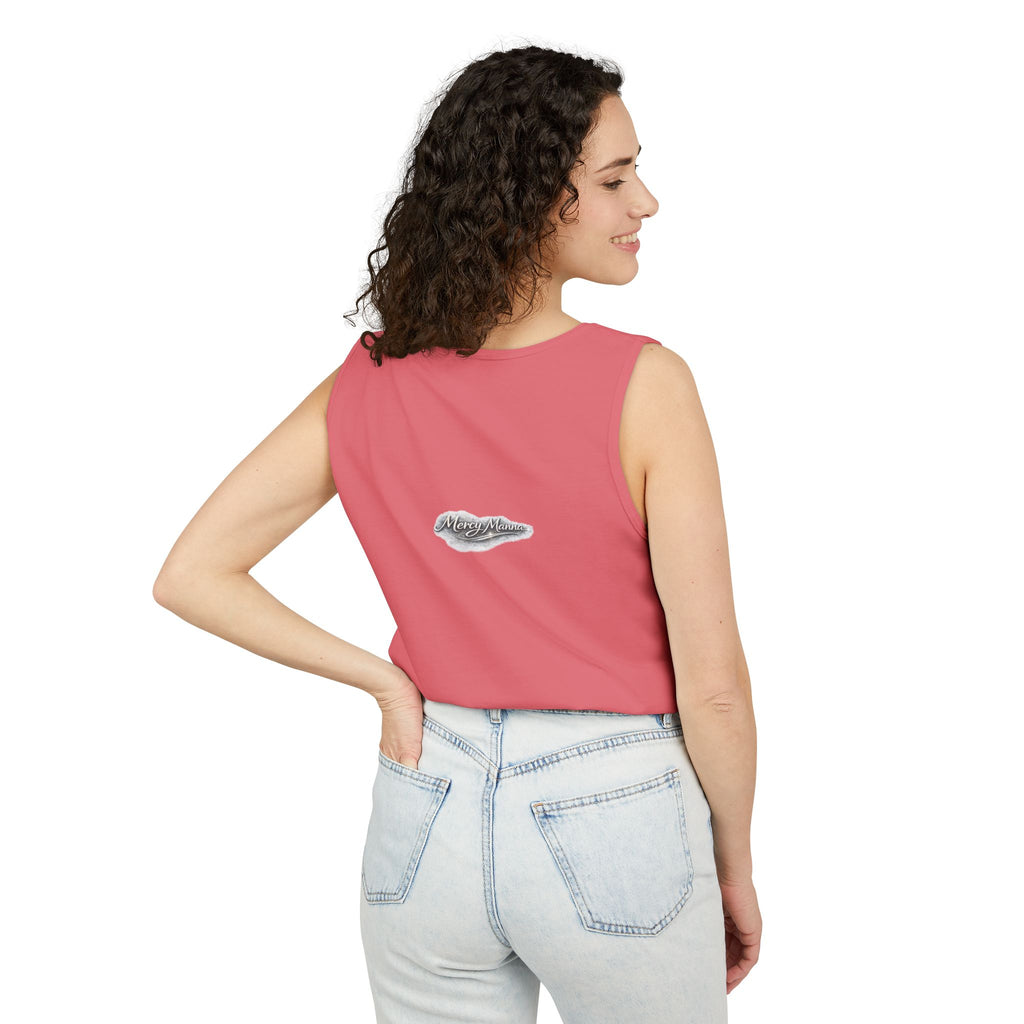 Christian Tank Top — "Graced to Be Holy" Dove Graphic Christian Tank