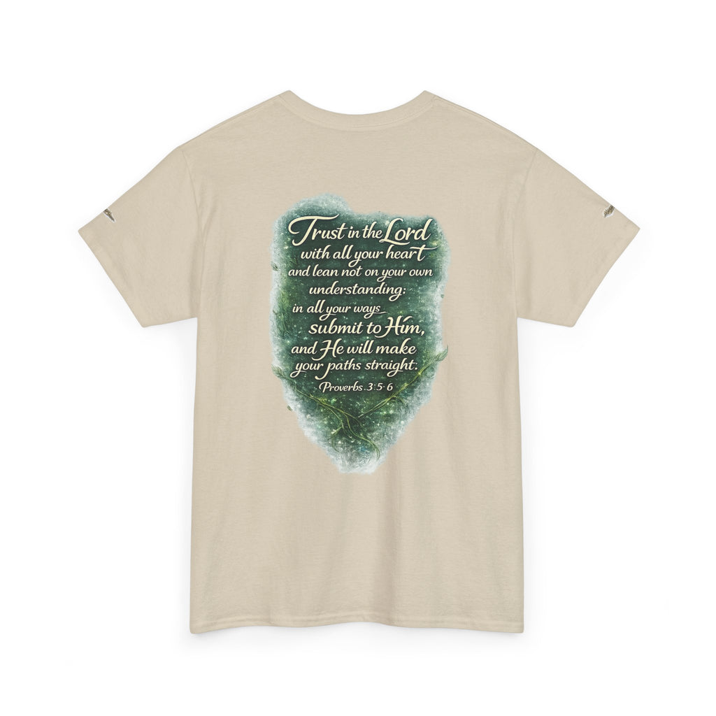 Christian Graphic Tee — "A Guarded Heart" Proverbs 3:5-6 Faith T-Shirt