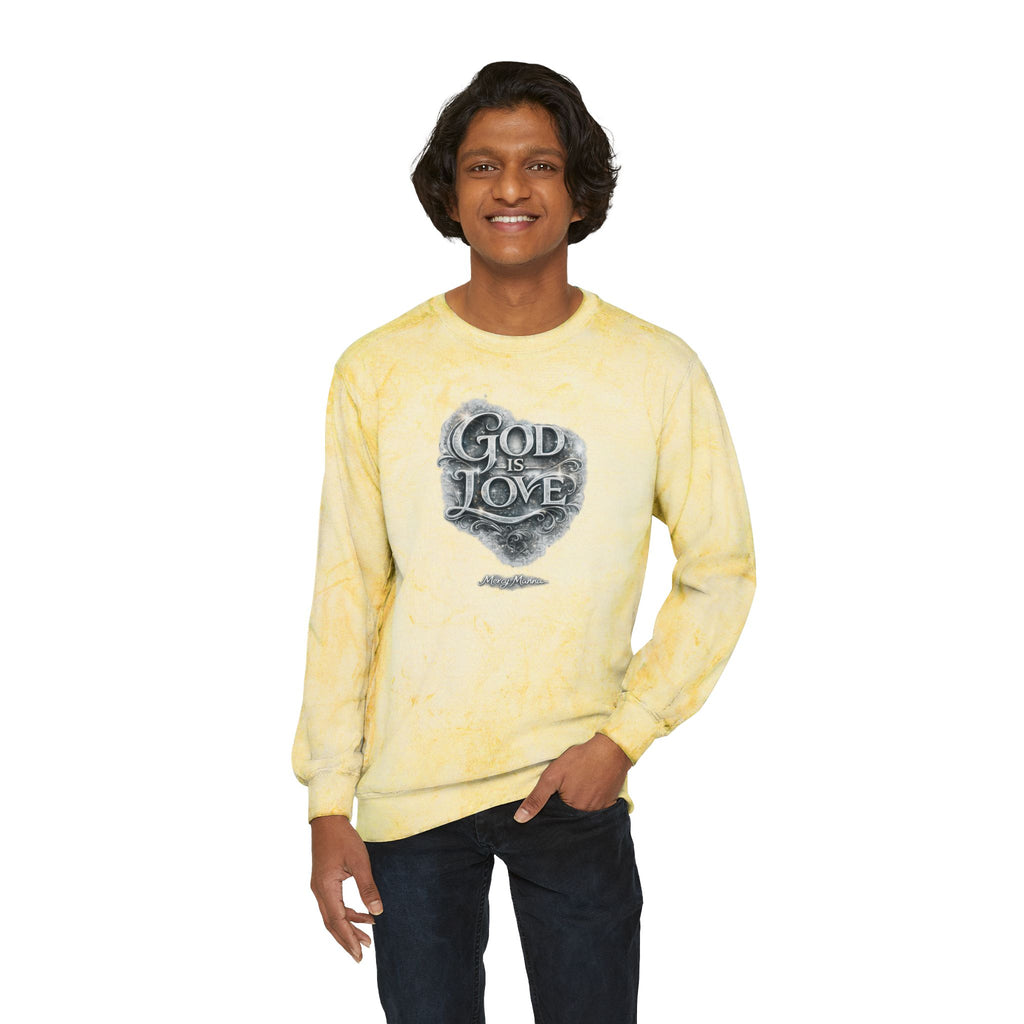 Christian Tie-Dye Sweatshirt — God Is Love Crewneck