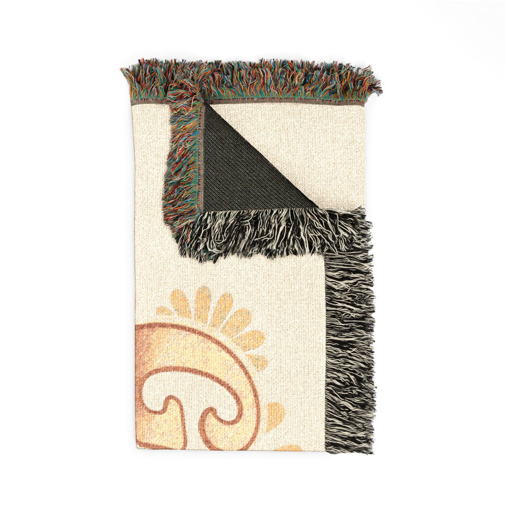 God Vibed Woven Blanket — Retro 'God Vibed Soul' Throw for Cozy Boho Home & Gifts