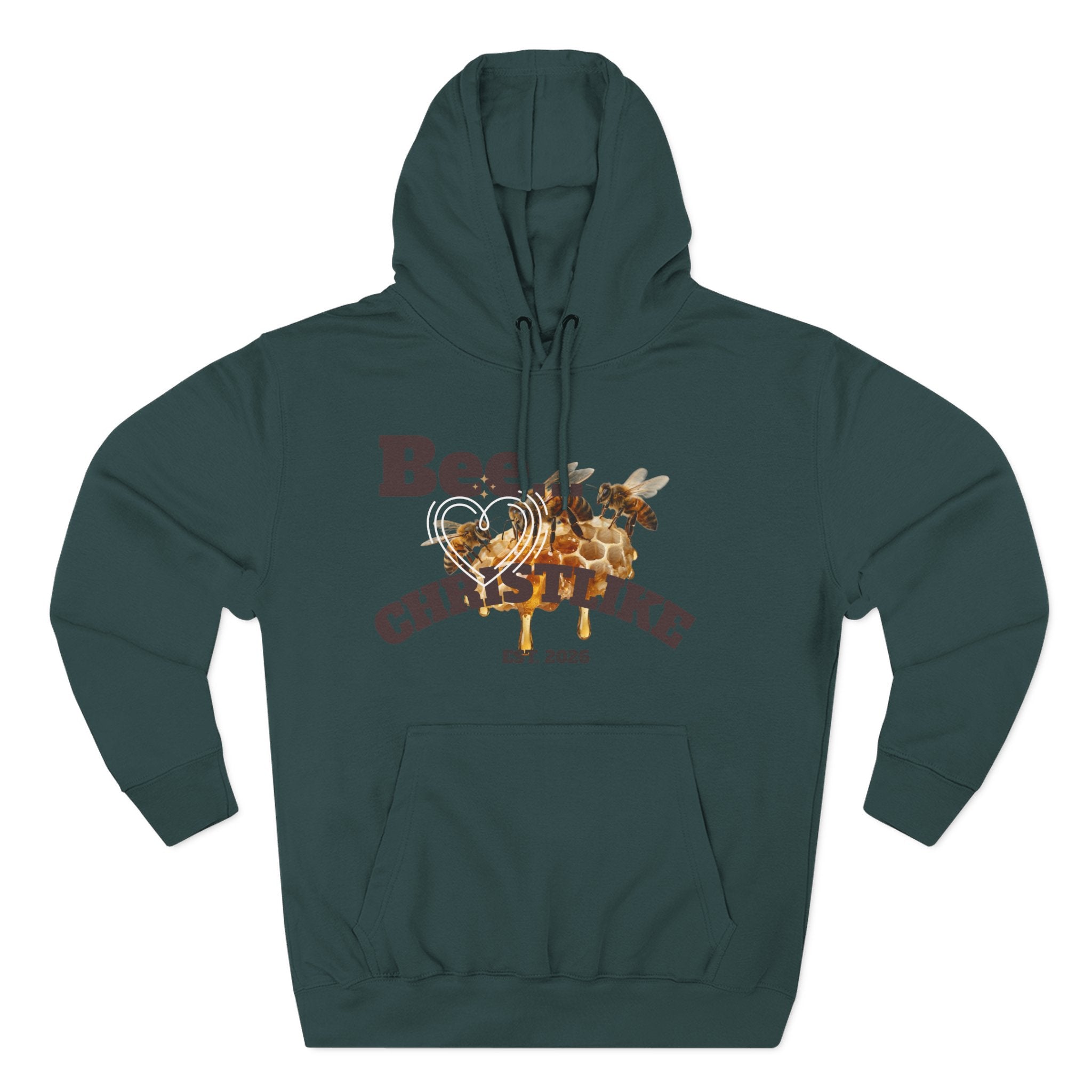 Christian Faith Hoodie — Honeybee "Be Christlike" Graphic Pullover