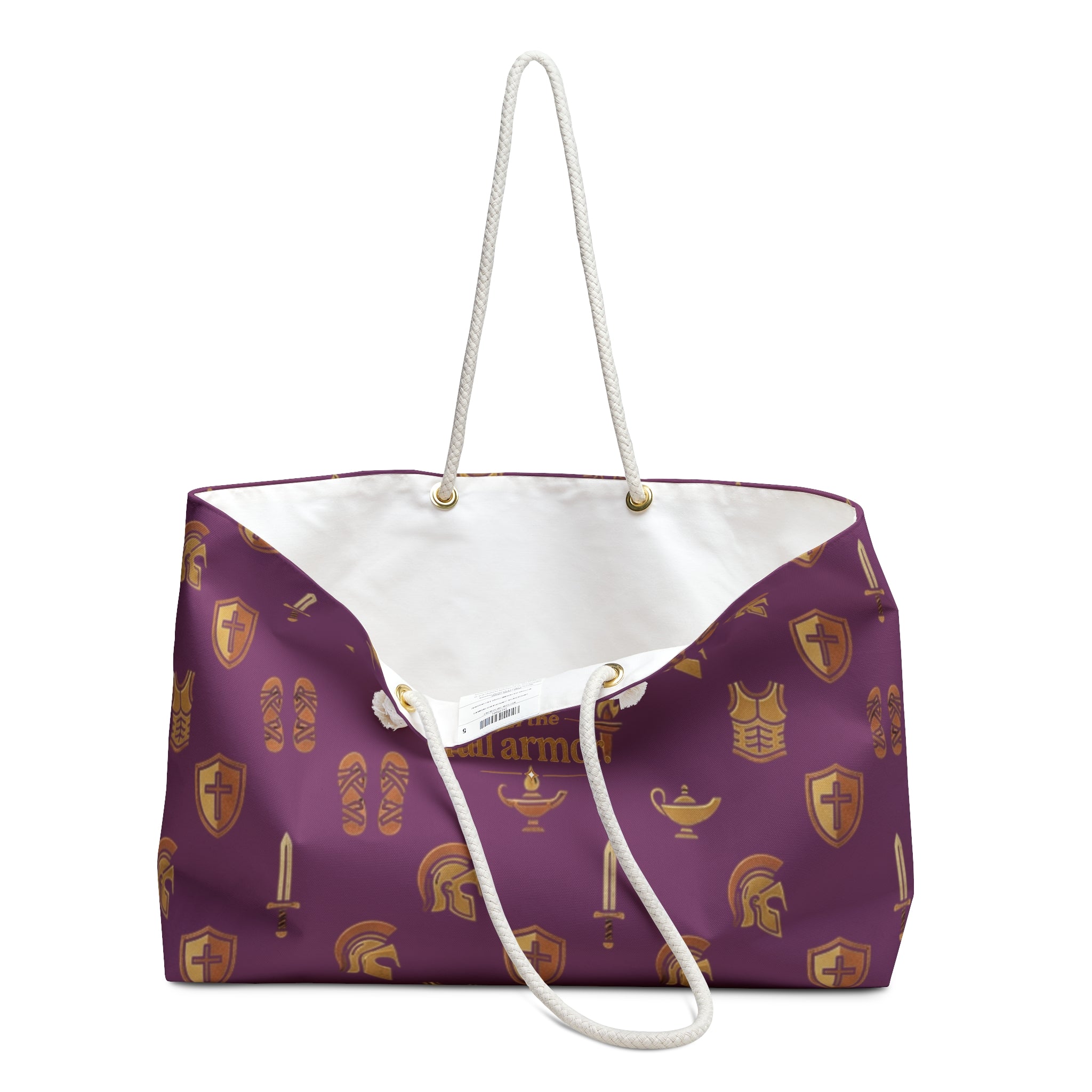 Ephesians 6:11 Weekender Bag — "Clothe in Full Armor" Christian Travel Tote