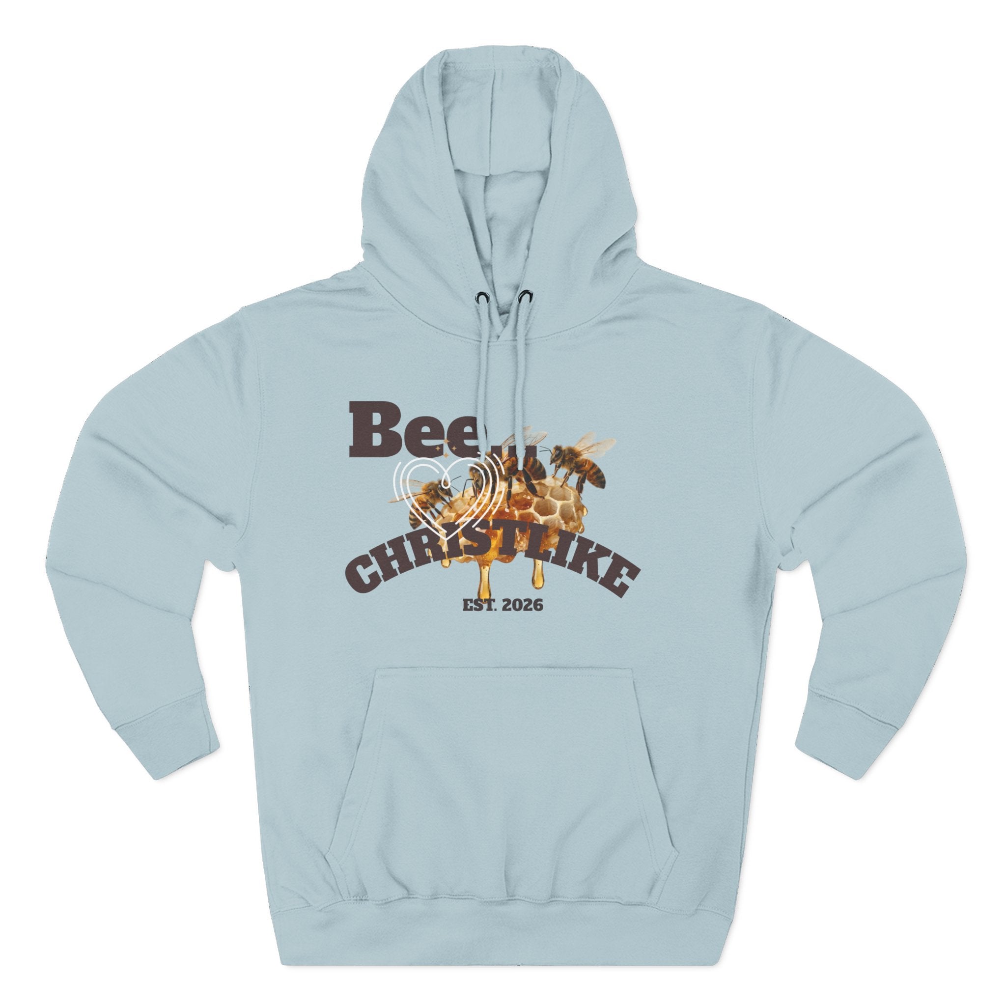 Christian Faith Hoodie — Honeybee "Be Christlike" Graphic Pullover