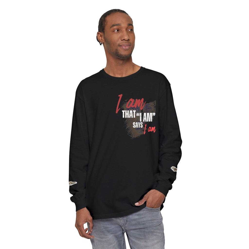 Christian Long Sleeve Tee — "I Am That I Am" Faith Inspirational Shirt