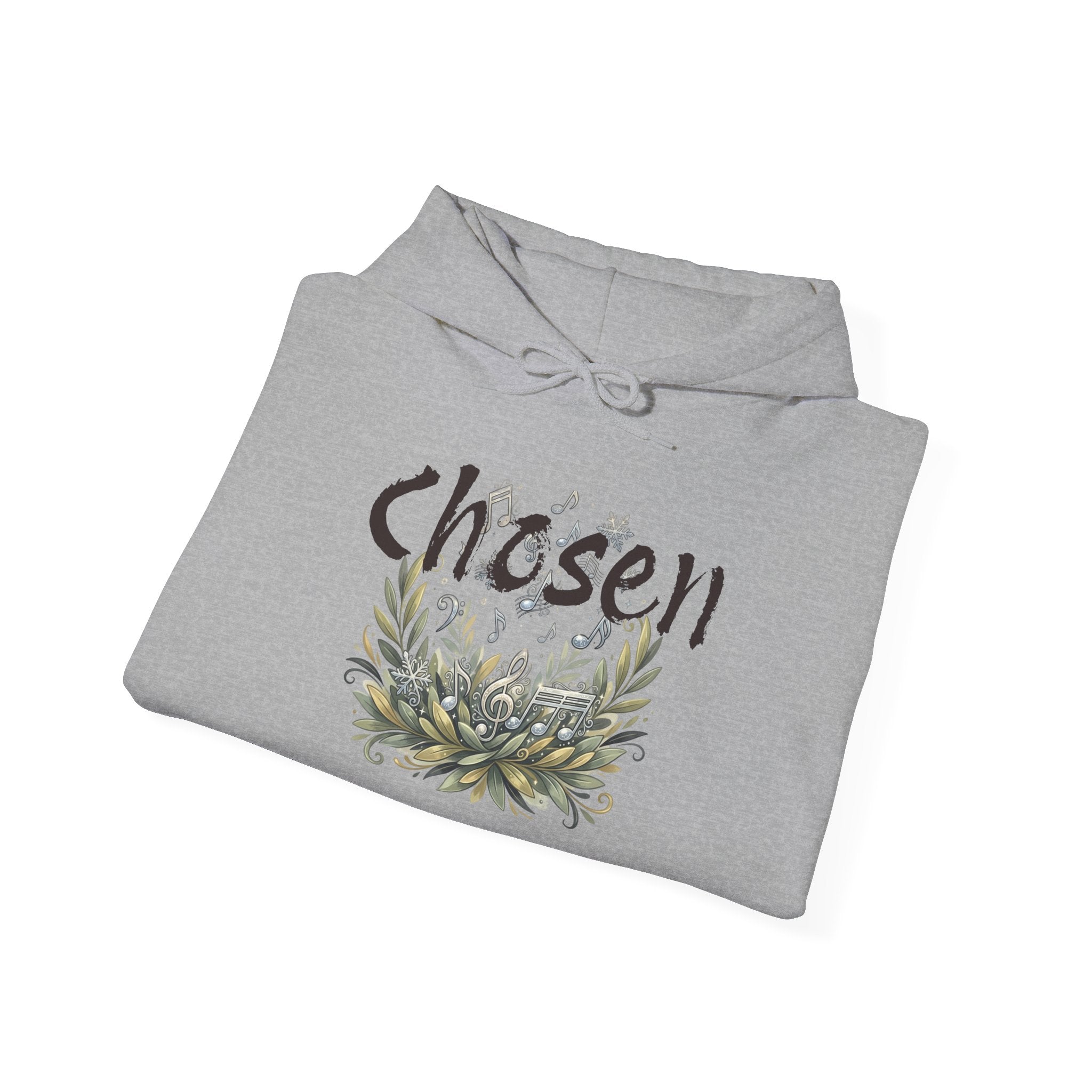 Christian Hoodie — "Chosen & Set Apart" Olive Leaf Faith Sweatshirt