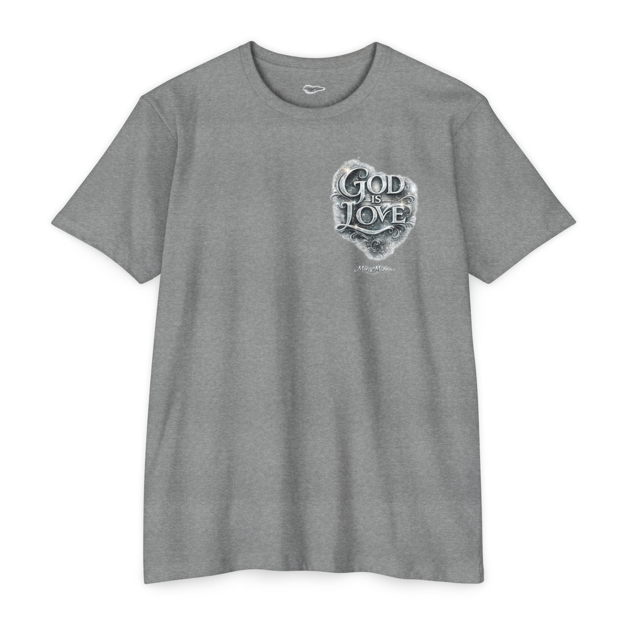 Christian Faith T-Shirt — "God Is Love" Chest-Print Graphic Tee