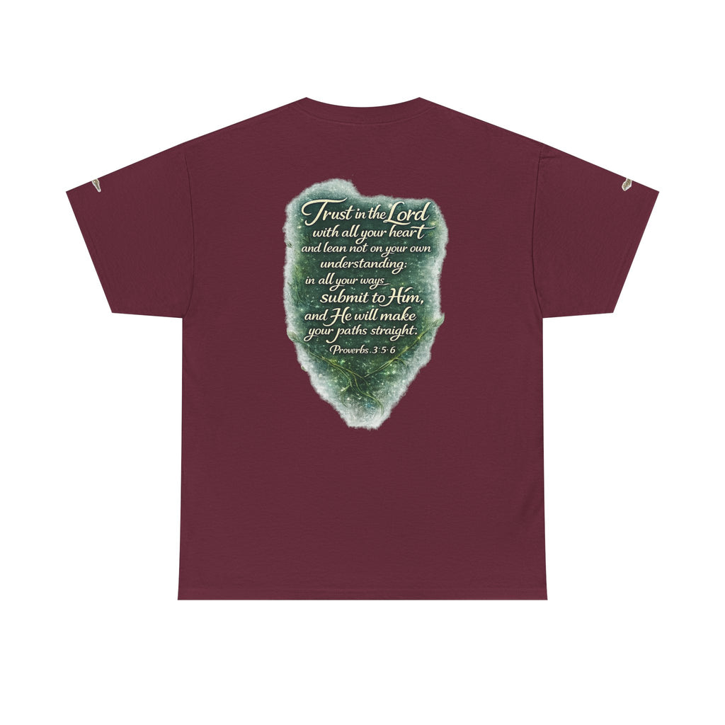 Christian Graphic Tee — "A Guarded Heart" Proverbs 3:5-6 Faith T-Shirt
