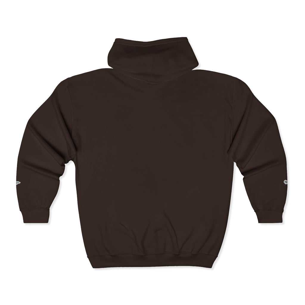 Christian Zip Hoodie — "A Guarded Heart" Abstract Faith Streetwear Jacket