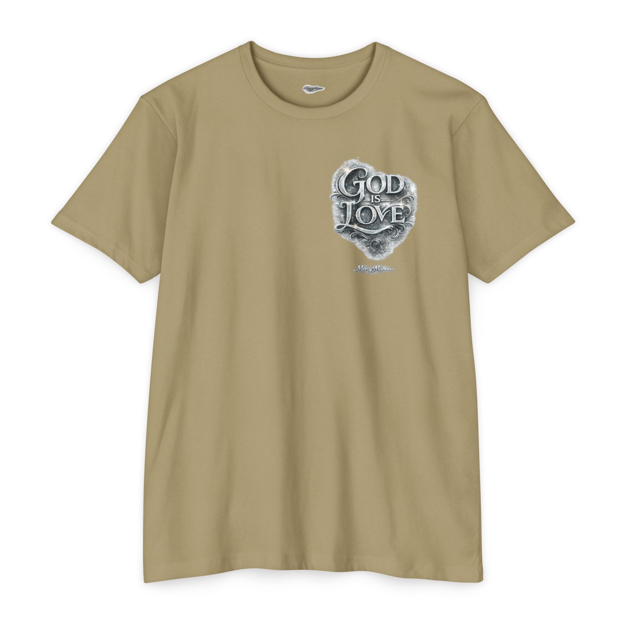 Christian Faith T-Shirt — "God Is Love" Chest-Print Graphic Tee