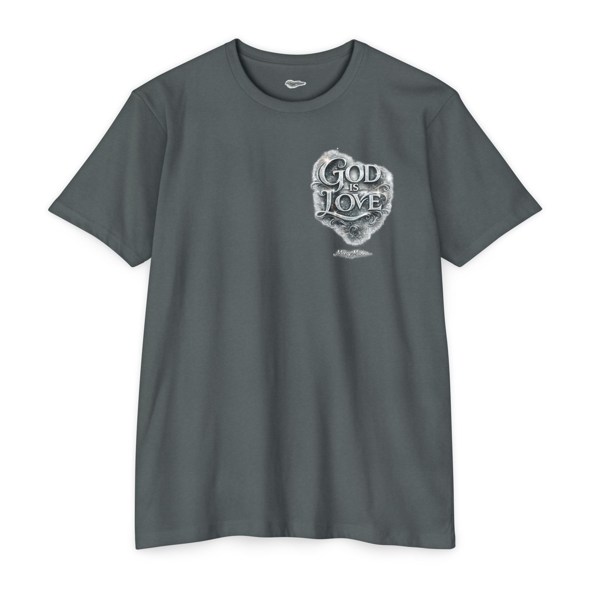 Christian Faith T-Shirt — "God Is Love" Chest-Print Graphic Tee