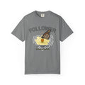 Follower of Christ T-Shirt — Scripture Butterfly Christian Tee (1 Corinthians 11:1) a call to follow.