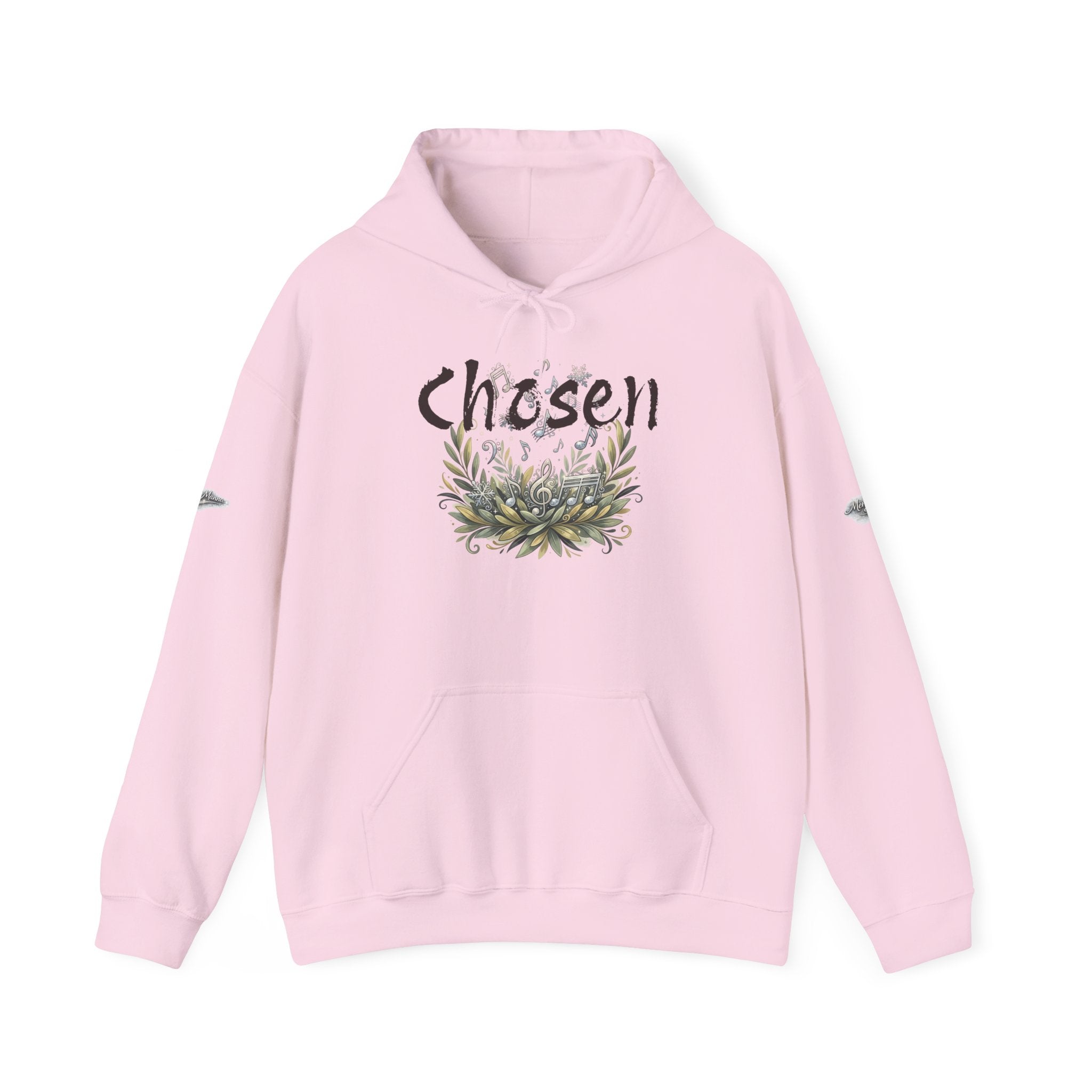 Christian Hoodie — "Chosen & Set Apart" Olive Leaf Faith Sweatshirt