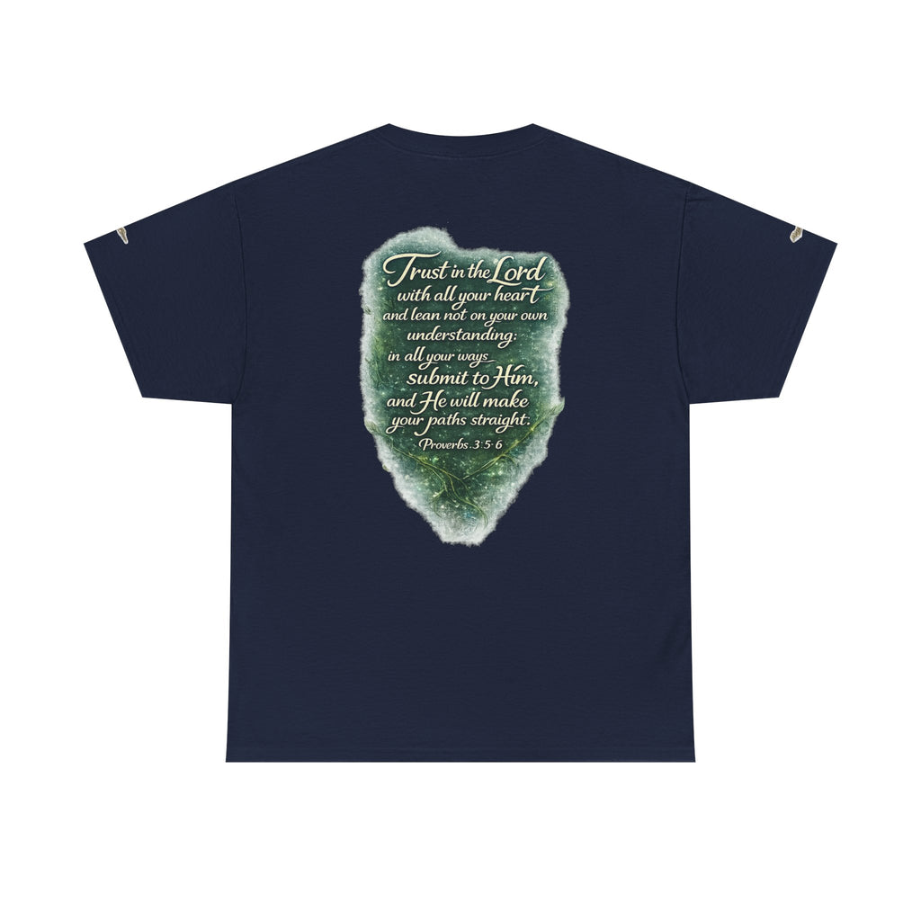 Christian Graphic Tee — "A Guarded Heart" Proverbs 3:5-6 Faith T-Shirt