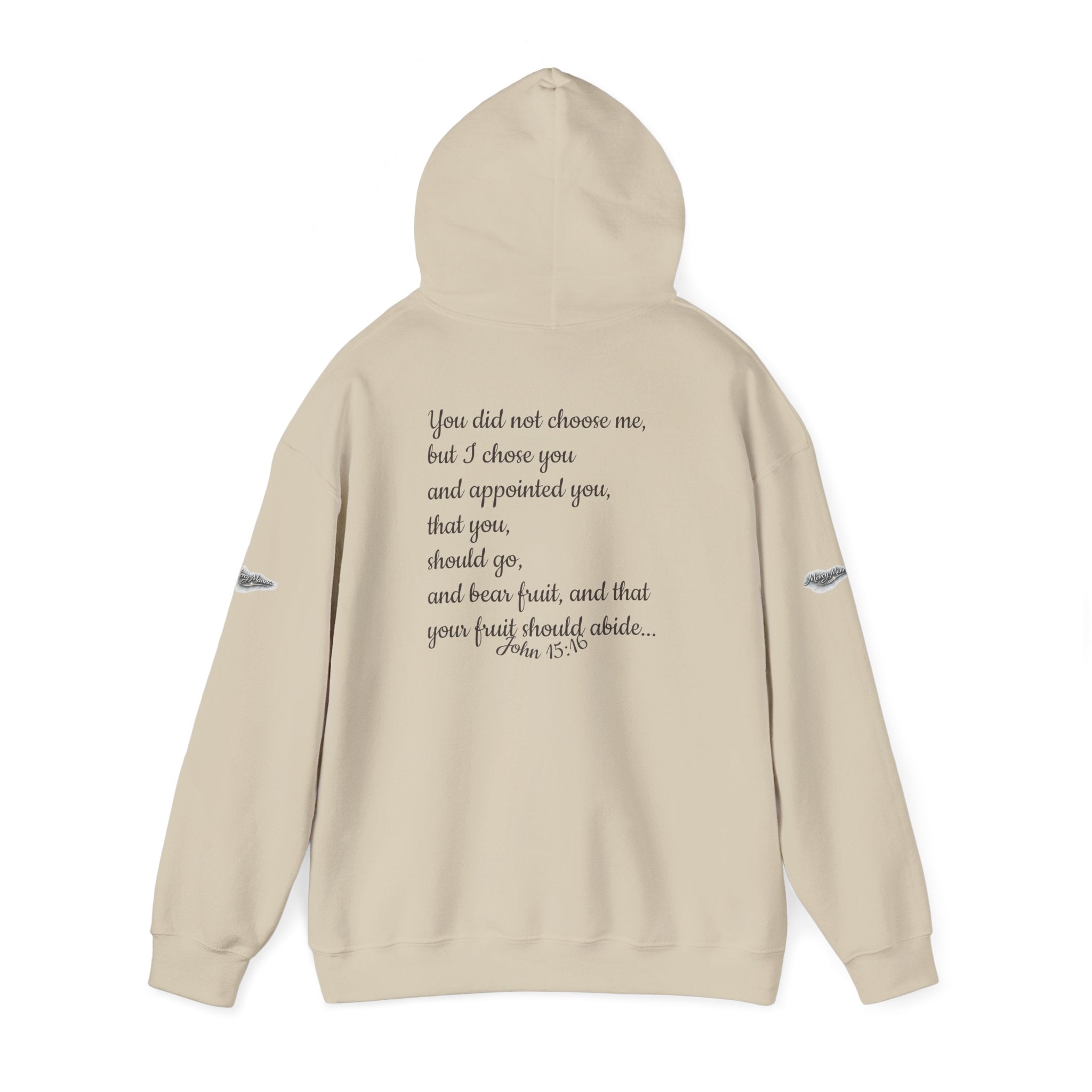 Christian Hoodie — "Chosen & Set Apart" Olive Leaf Faith Sweatshirt