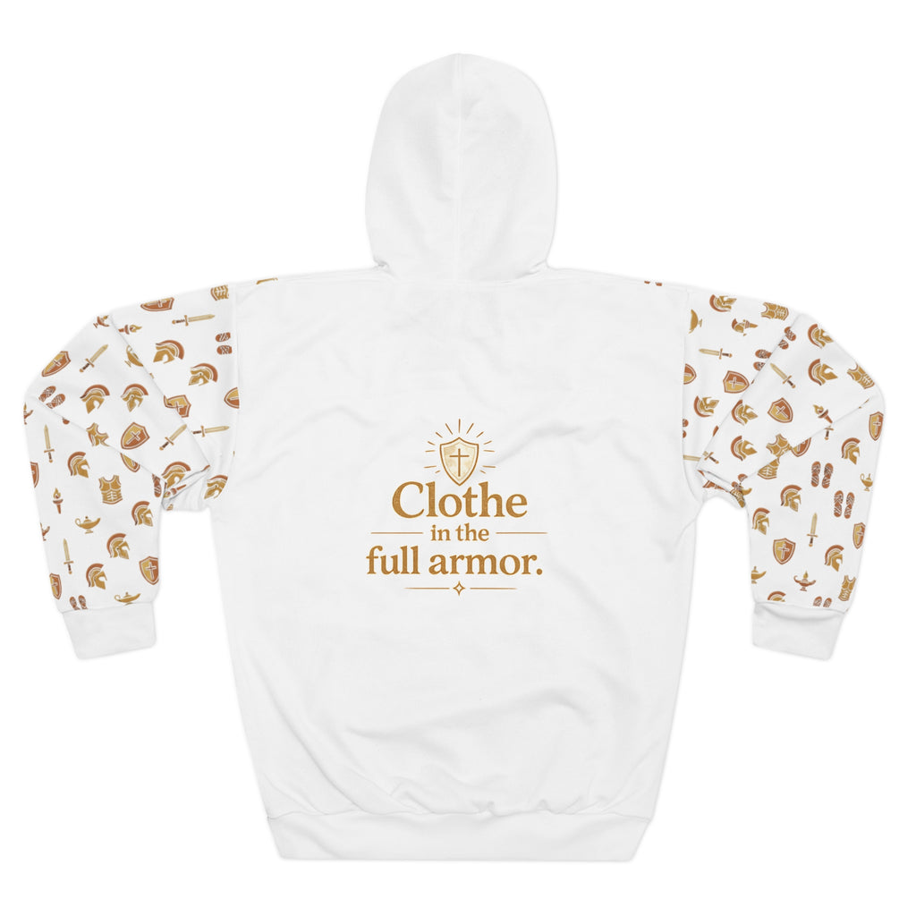 Armor of God Hoodie — "Clothe in the Full Armor" All-Over-Print Christian Pullover