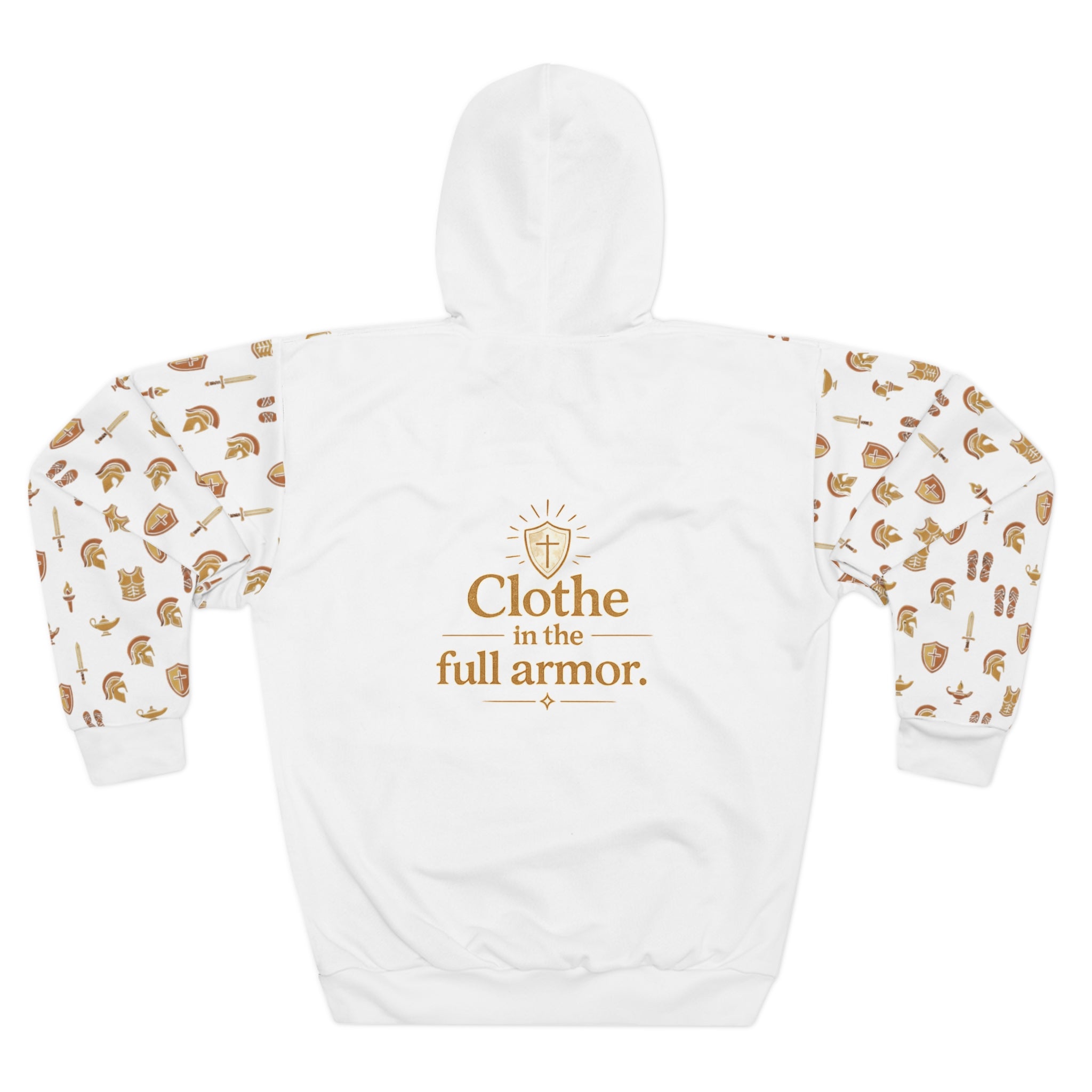Armor of God Hoodie — "Clothe in the Full Armor" All-Over-Print Christian Pullover