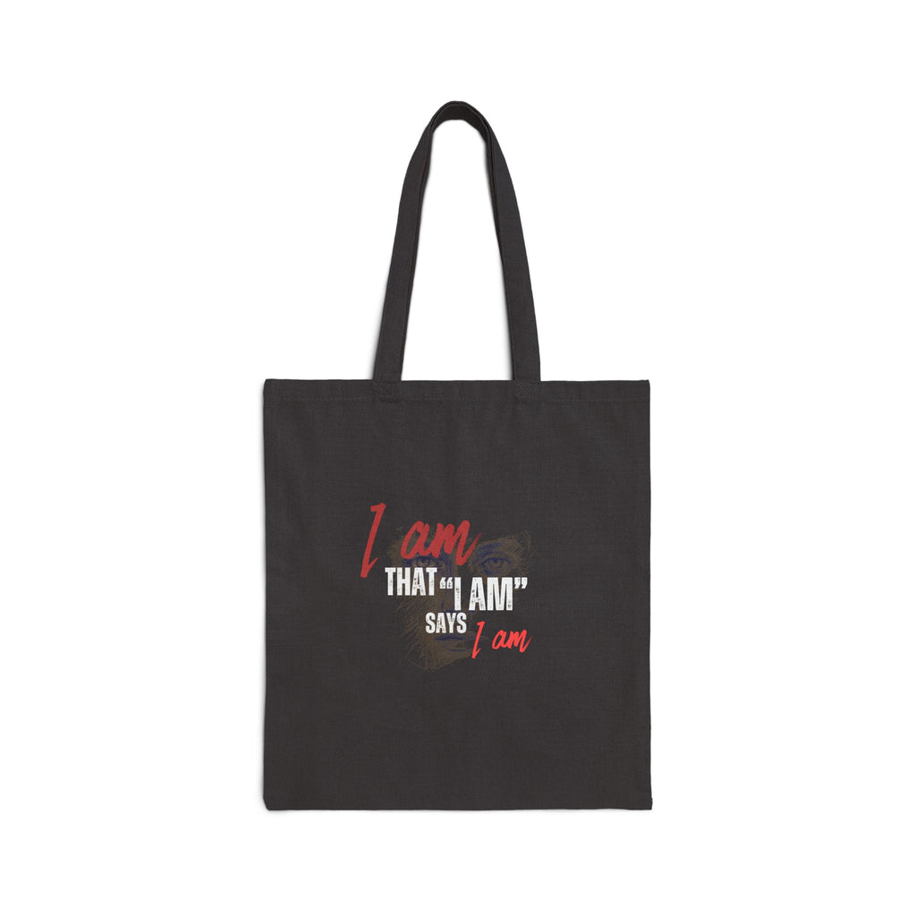 Christian Tote Bag — "I Am That I Am" Faith Canvas Carry Bag