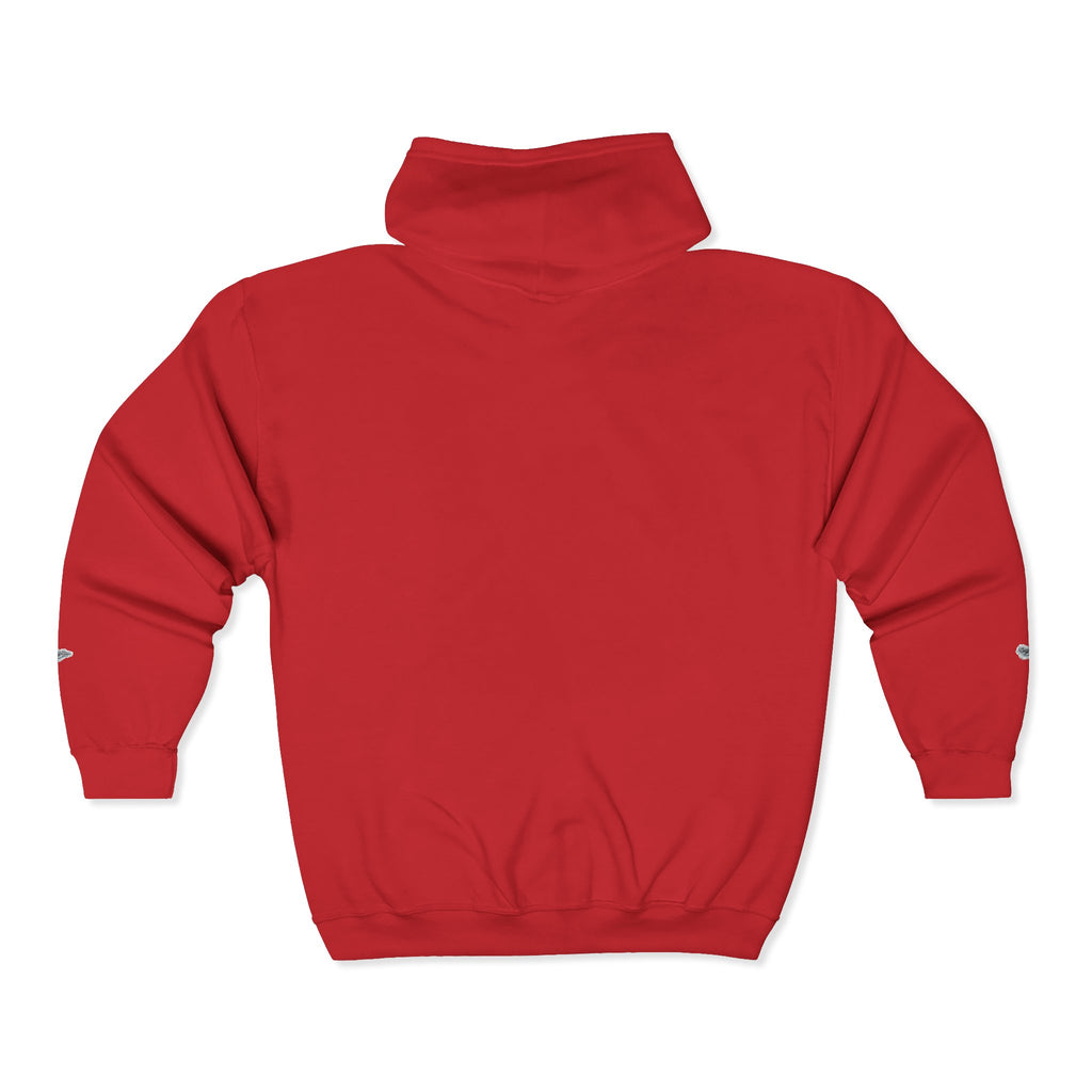 Christian Zip Hoodie — "A Guarded Heart" Abstract Faith Streetwear Jacket
