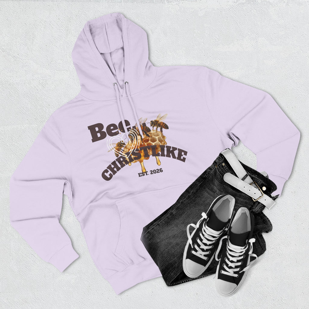 Christian Faith Hoodie — Honeybee "Be Christlike" Graphic Pullover