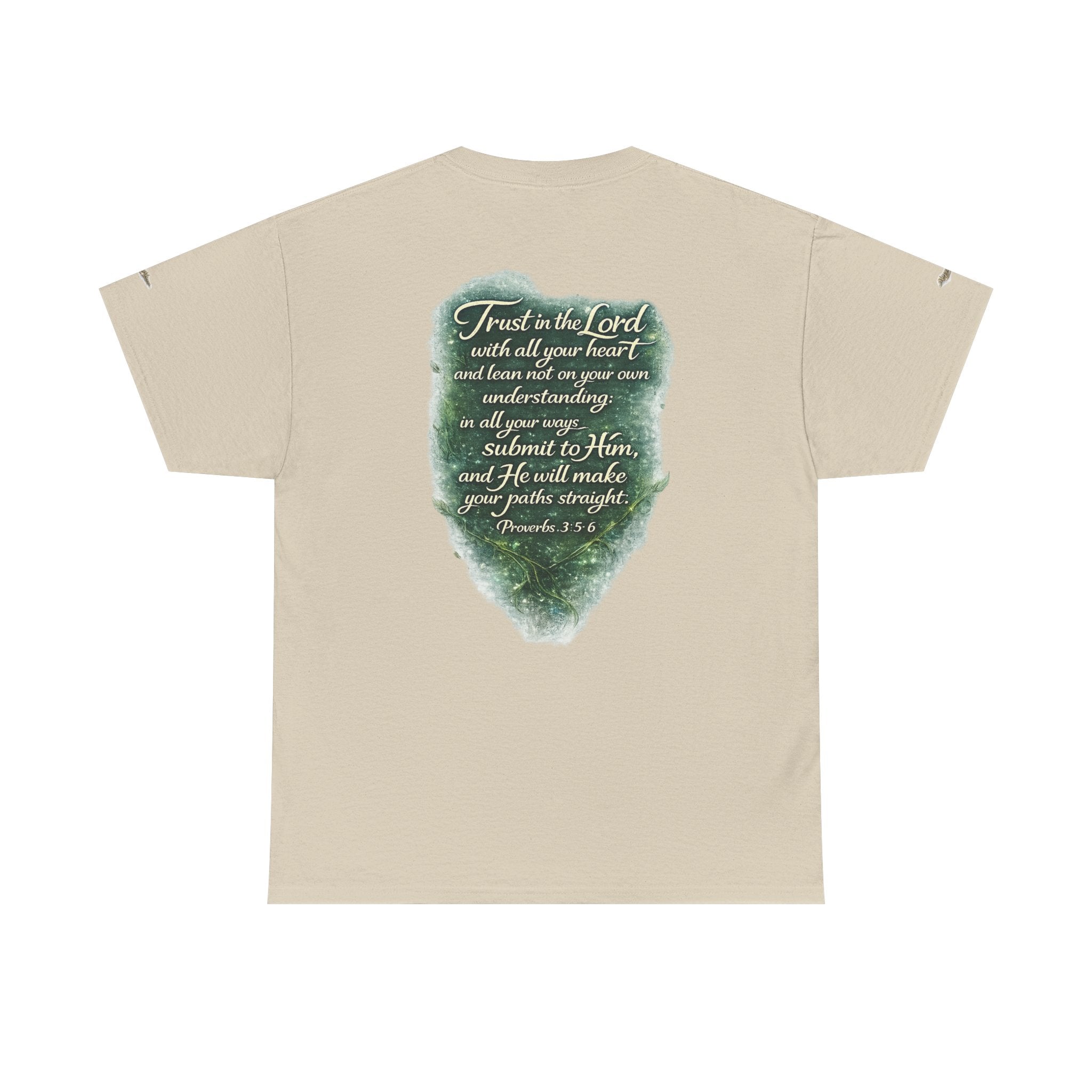 Christian Graphic Tee — "A Guarded Heart" Proverbs 3:5-6 Faith T-Shirt