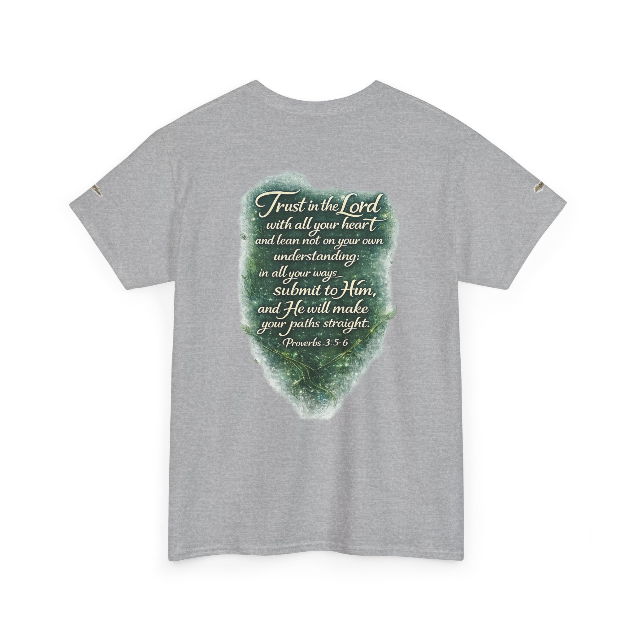 Christian Graphic Tee — "A Guarded Heart" Proverbs 3:5-6 Faith T-Shirt