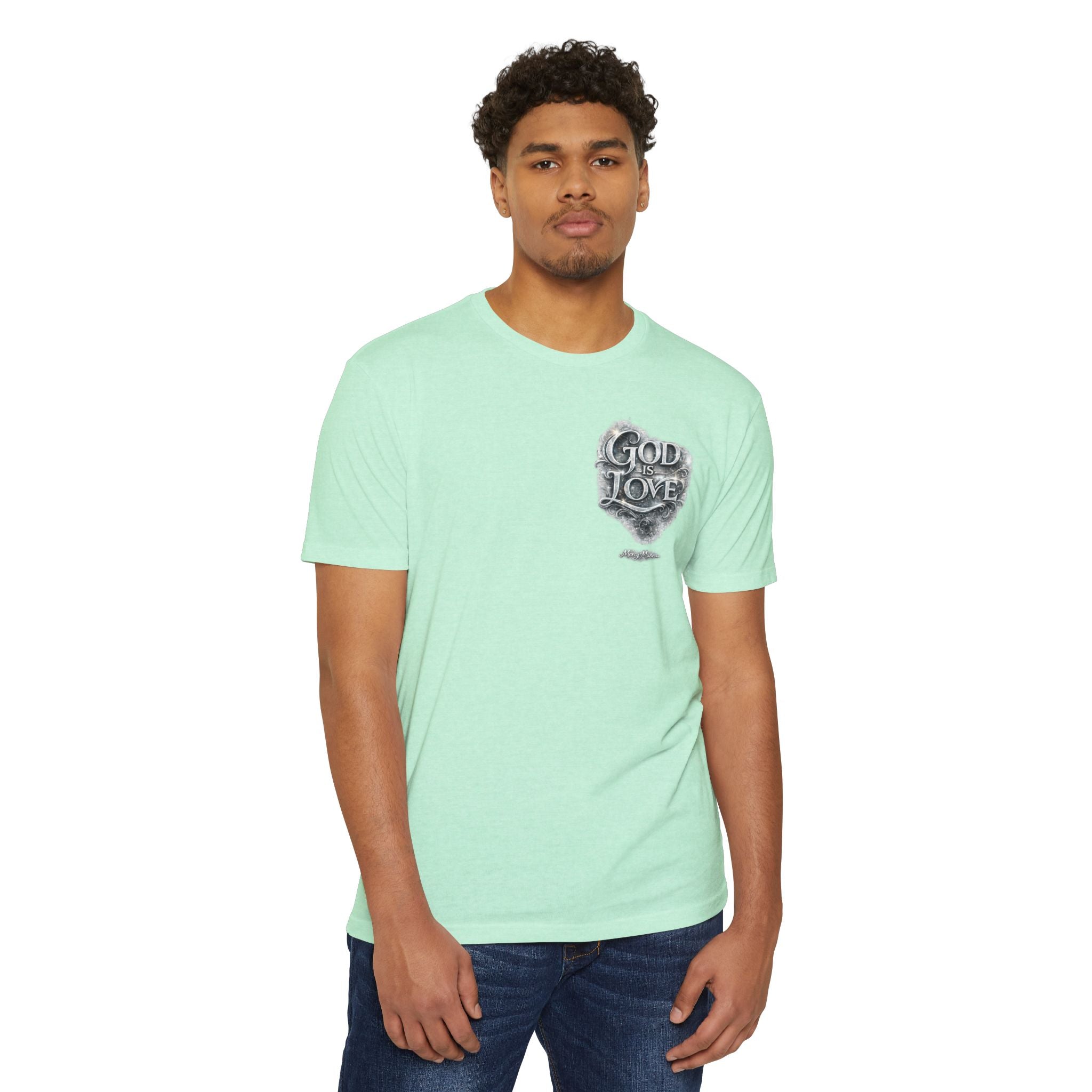 Christian Faith T-Shirt — "God Is Love" Chest-Print Graphic Tee