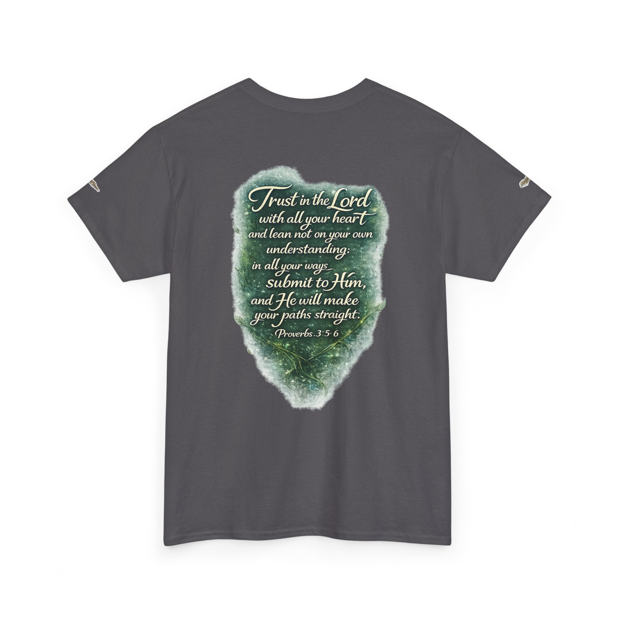 Christian Graphic Tee — "A Guarded Heart" Proverbs 3:5-6 Faith T-Shirt