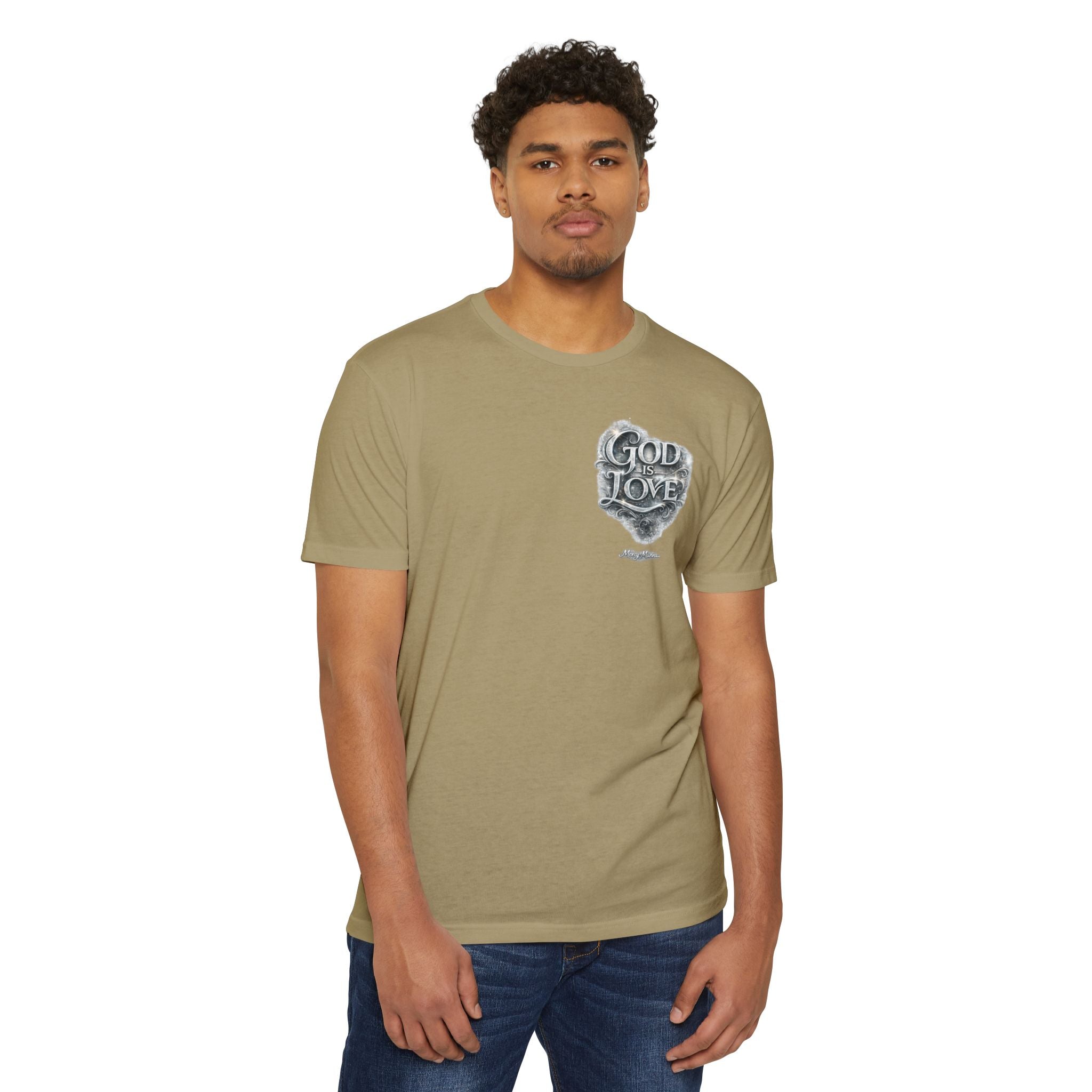 Christian Faith T-Shirt — "God Is Love" Chest-Print Graphic Tee