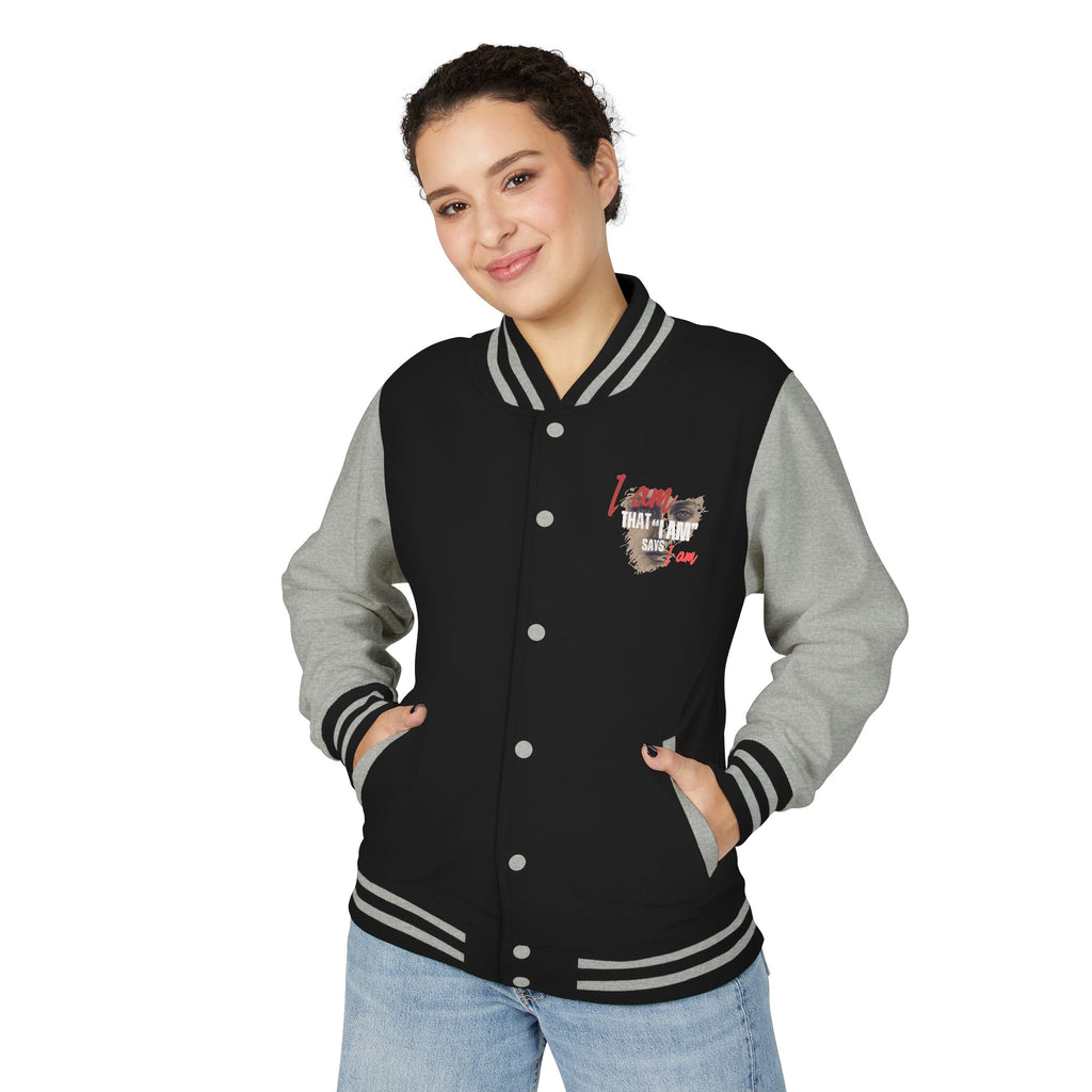Christian Letterman Jacket — "I Am That I Am" Retro Faith Streetwear