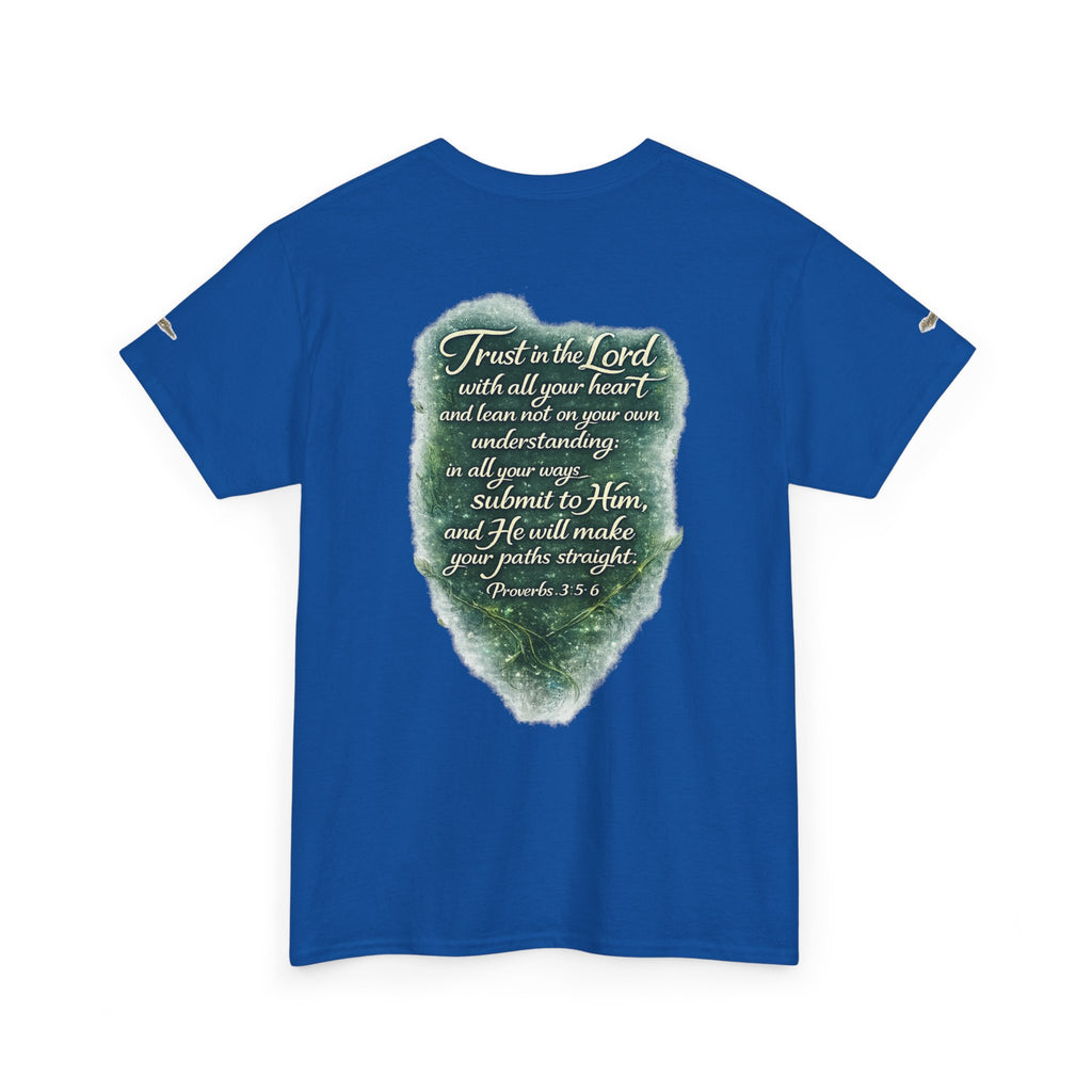 Christian Graphic Tee — "A Guarded Heart" Proverbs 3:5-6 Faith T-Shirt