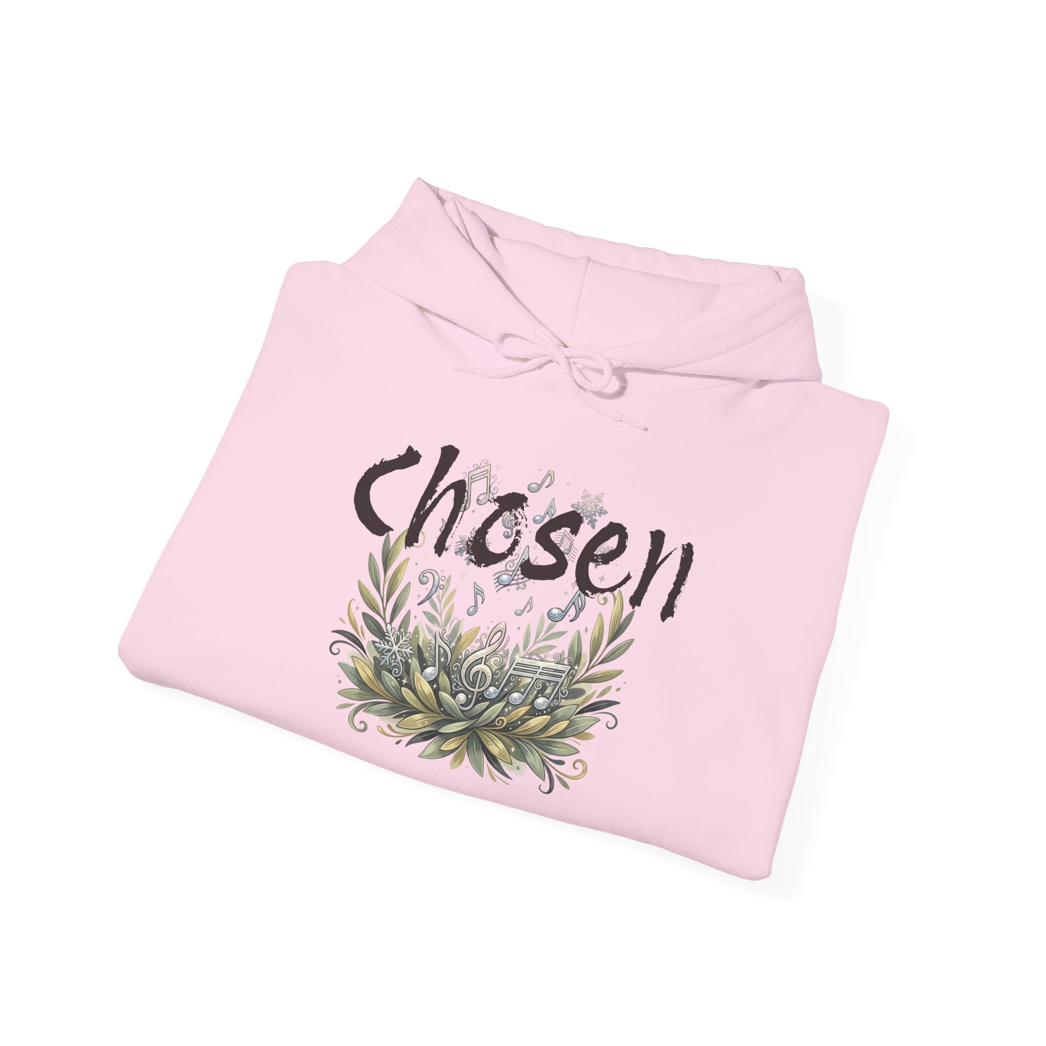 Christian Hoodie — "Chosen & Set Apart" Olive Leaf Faith Sweatshirt