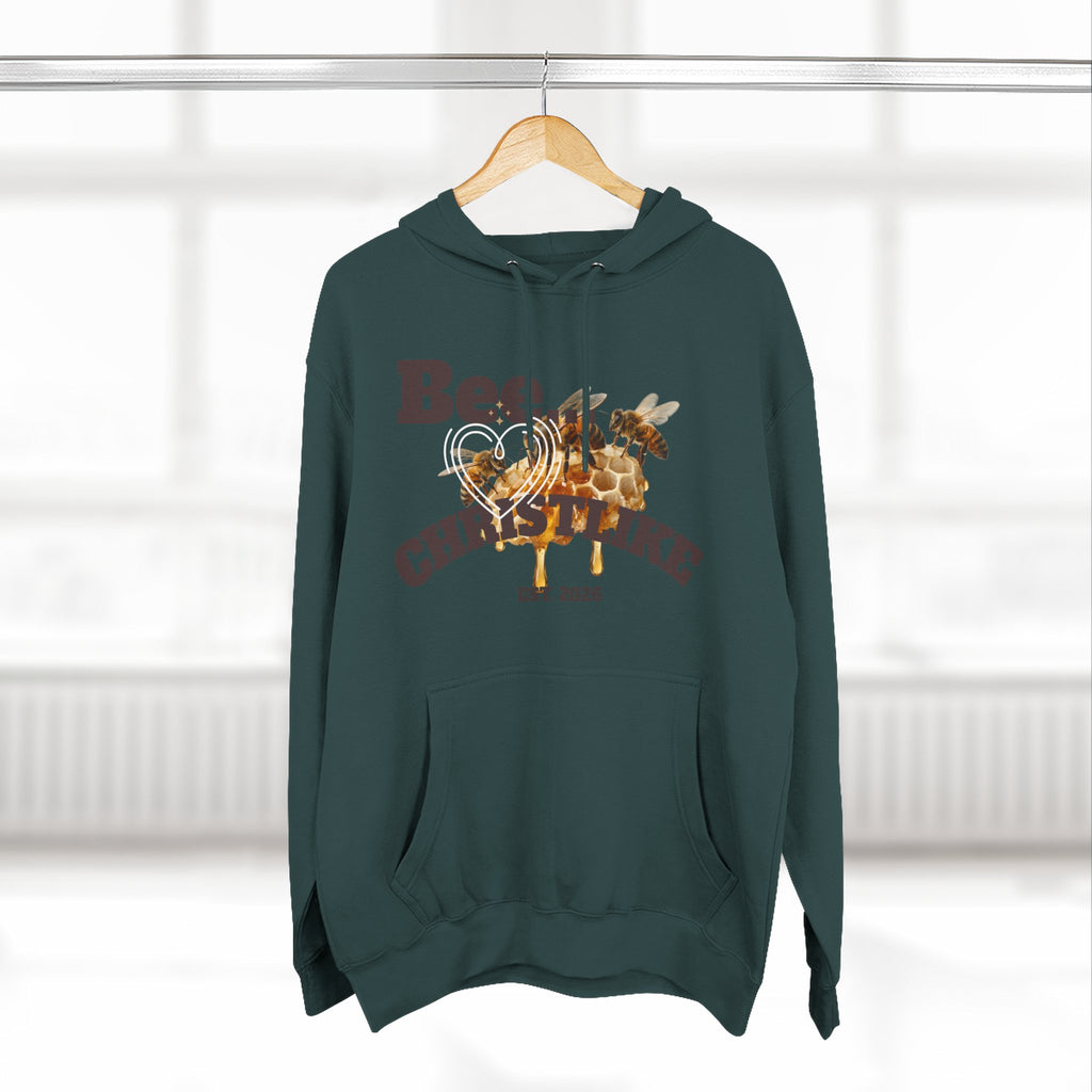Christian Faith Hoodie — Honeybee "Be Christlike" Graphic Pullover