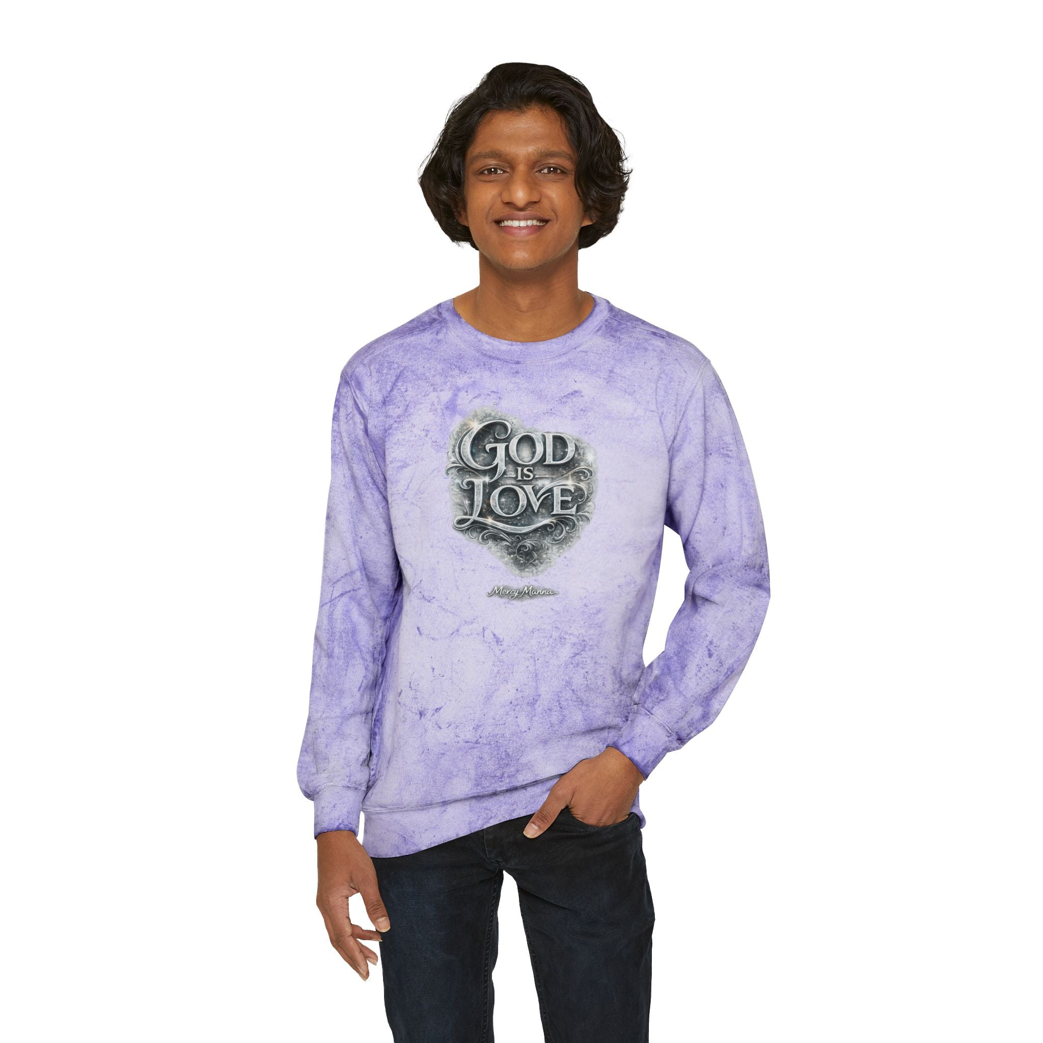 Christian Tie-Dye Sweatshirt — God Is Love Crewneck