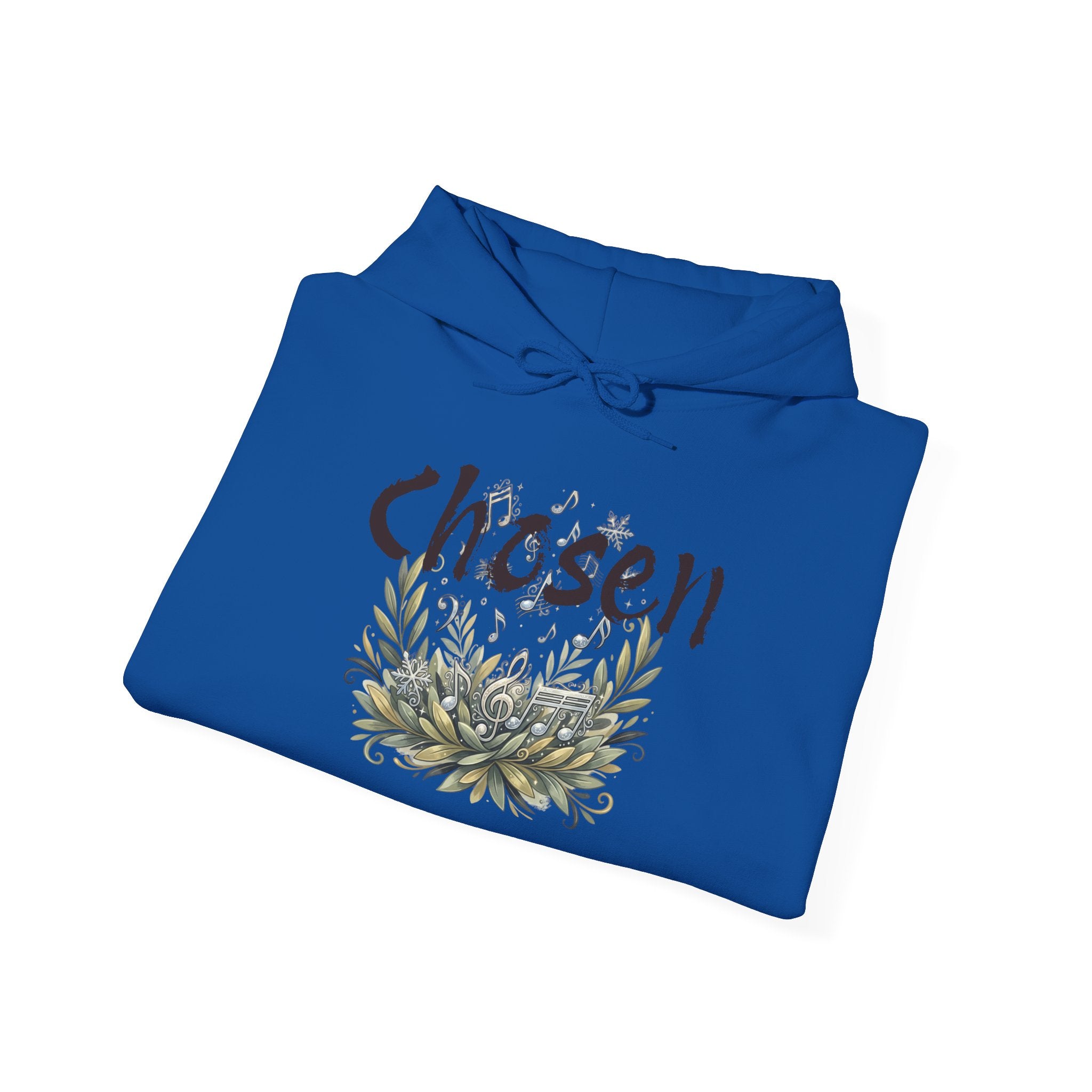 Christian Hoodie — "Chosen & Set Apart" Olive Leaf Faith Sweatshirt