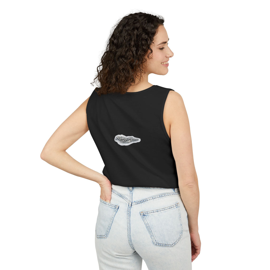 Christian Tank Top — "Graced to Be Holy" Dove Graphic Christian Tank