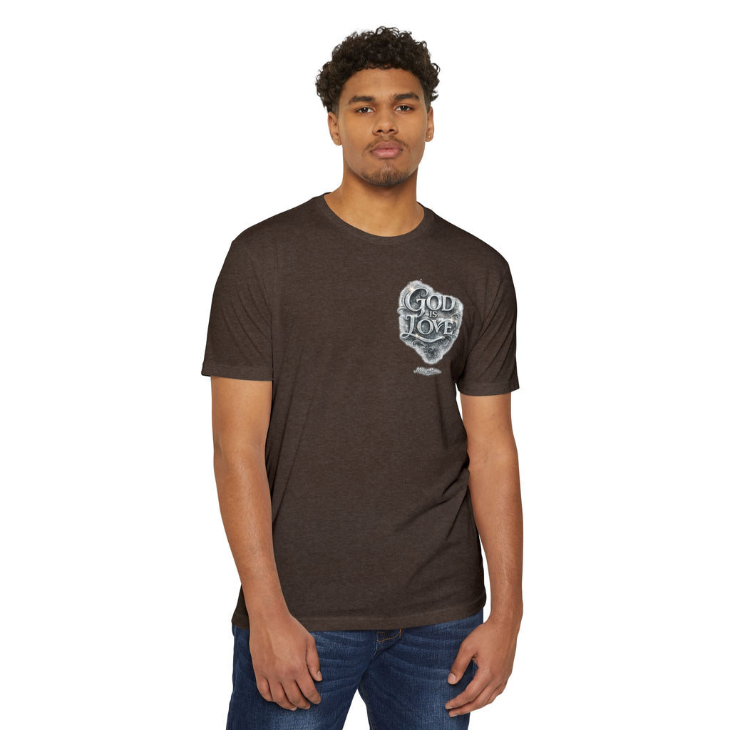 Christian Faith T-Shirt — "God Is Love" Chest-Print Graphic Tee