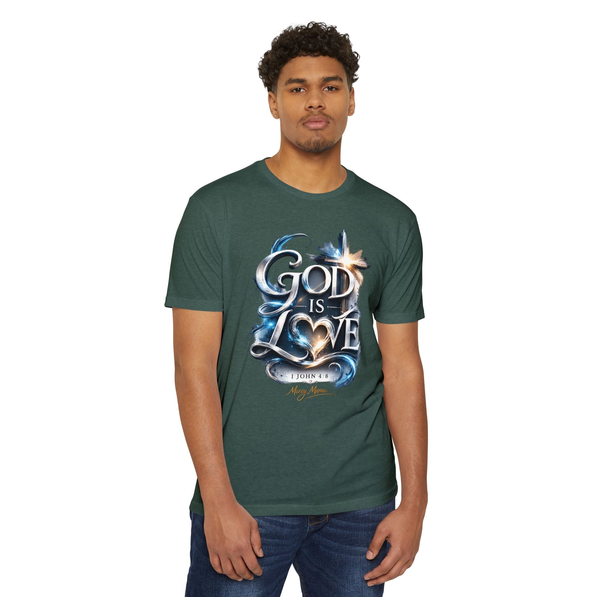 God Is Love T-Shirt — Christian Faith Tee (1 John 4:8)
