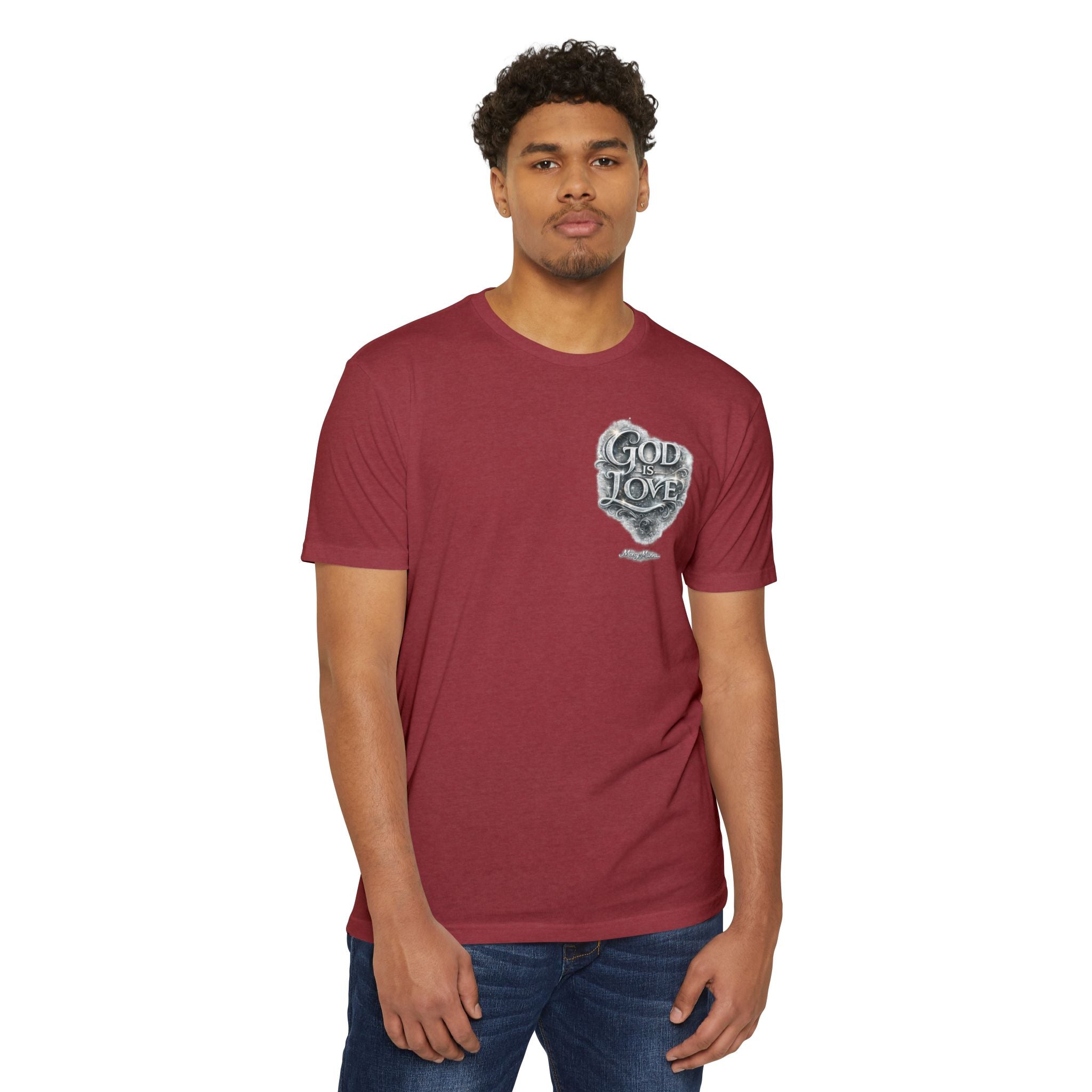 Christian Faith T-Shirt — "God Is Love" Chest-Print Graphic Tee