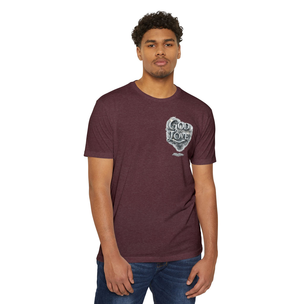 Christian Faith T-Shirt — "God Is Love" Chest-Print Graphic Tee