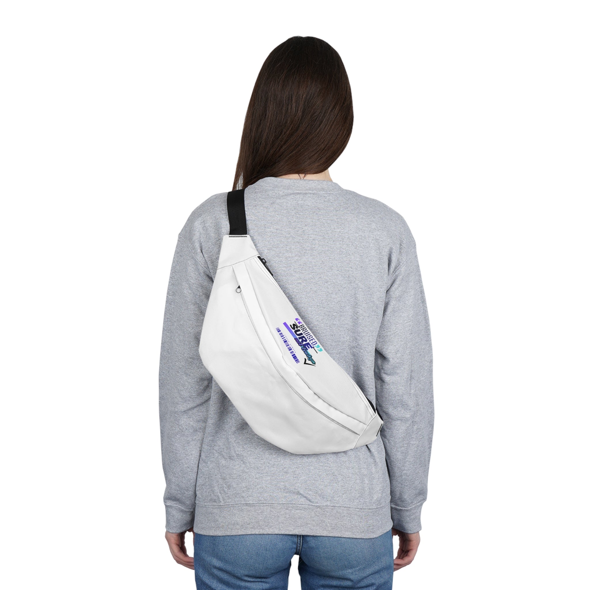 Christian Fanny Pack — "Bruised Sure Not Broken" Faith Travel Waist Bag