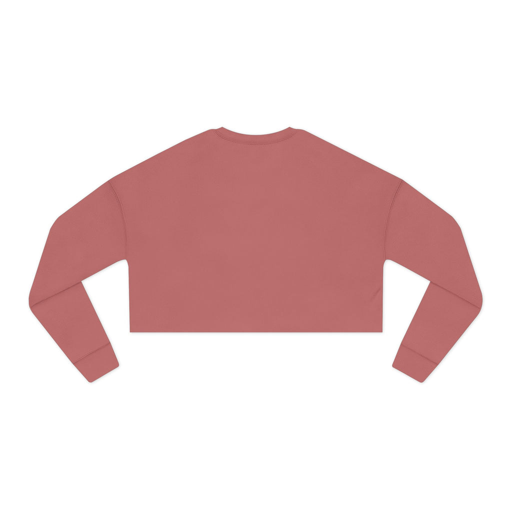Christian Cropped Sweatshirt — "Created to Be Holy" Dove in Cloud Graphic