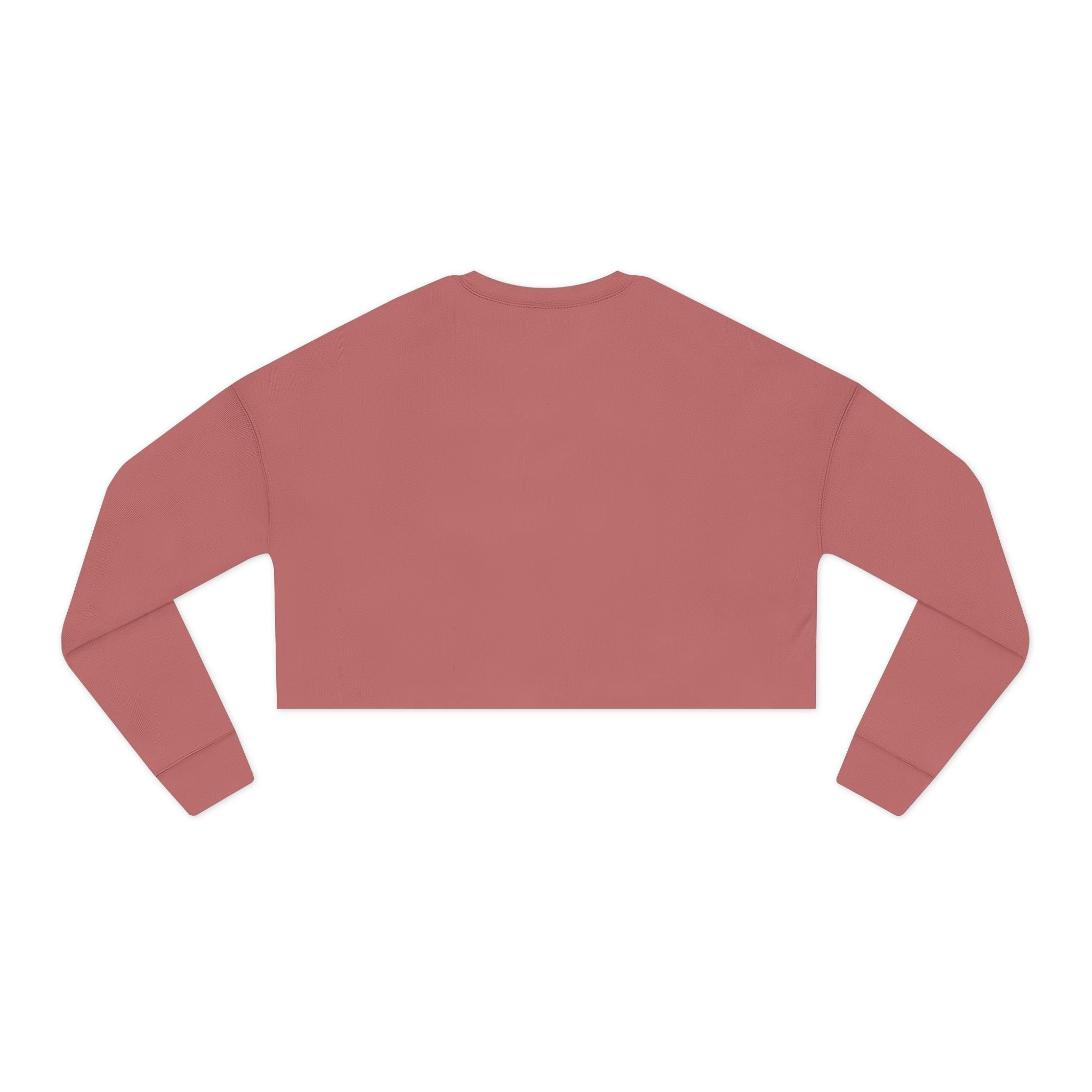 Christian Cropped Sweatshirt — "Created to Be Holy" Dove in Cloud Graphic