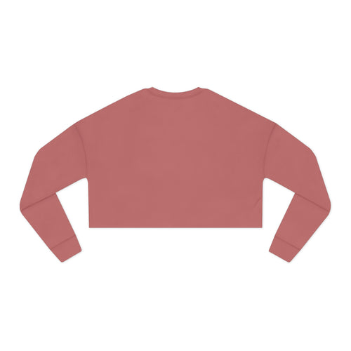 Christian Cropped Sweatshirt — "Created to Be Holy" Dove in Cloud Graphic