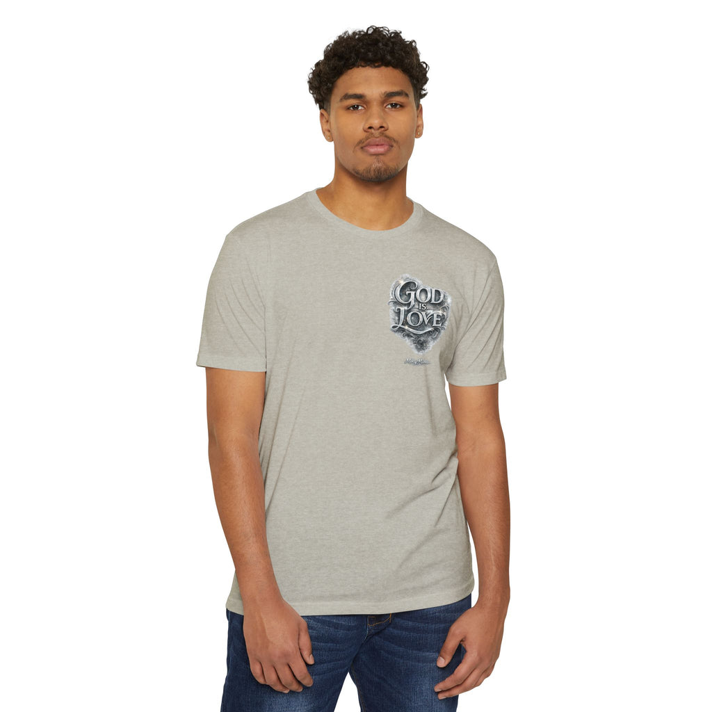 Christian Faith T-Shirt — "God Is Love" Chest-Print Graphic Tee