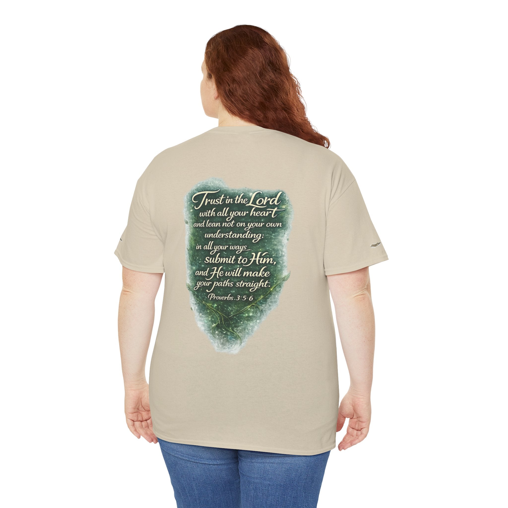 Christian Graphic Tee — "A Guarded Heart" Proverbs 3:5-6 Faith T-Shirt